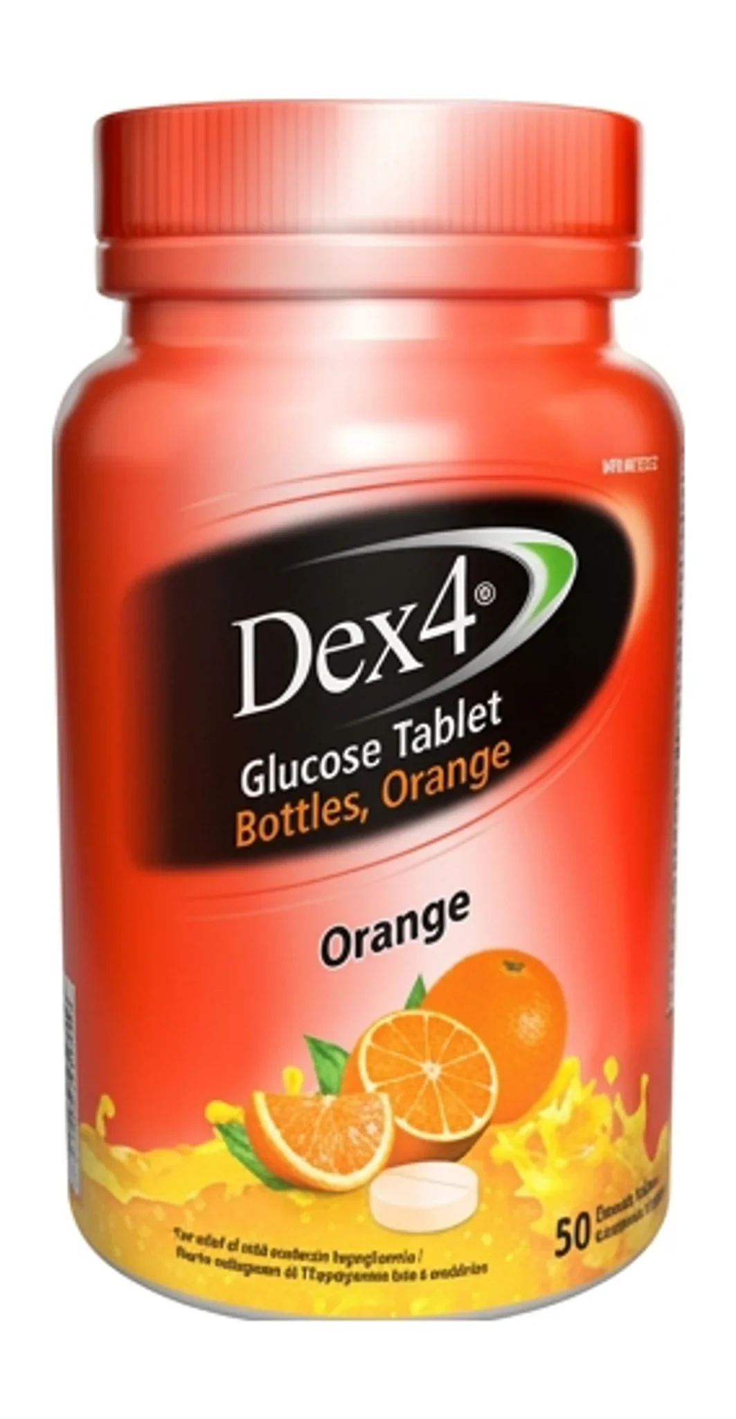Dex4® Glucose Tablet Bottles, Orange