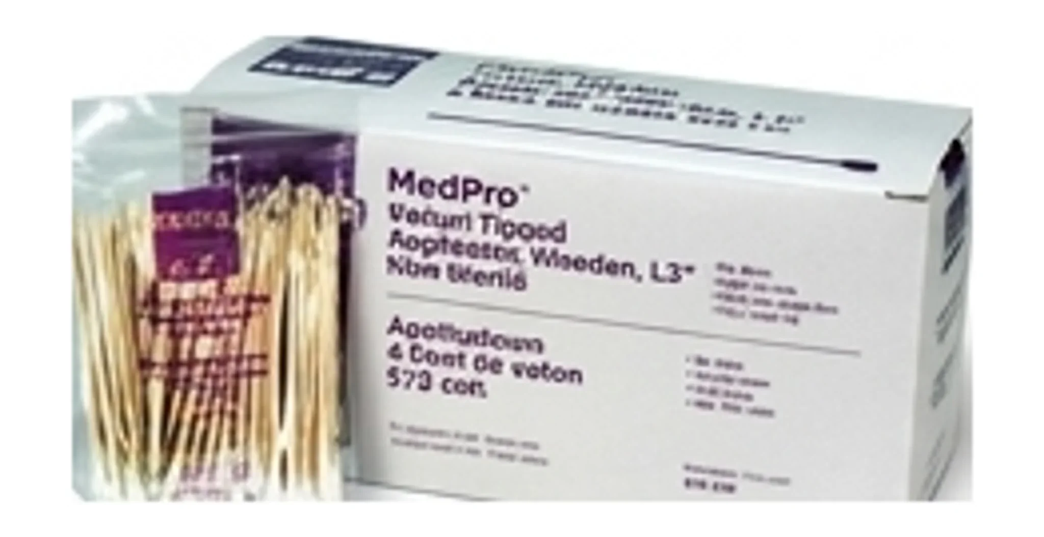 MedPro® Cotton Tipped Applicator, Wooden, L3" Non-Sterile