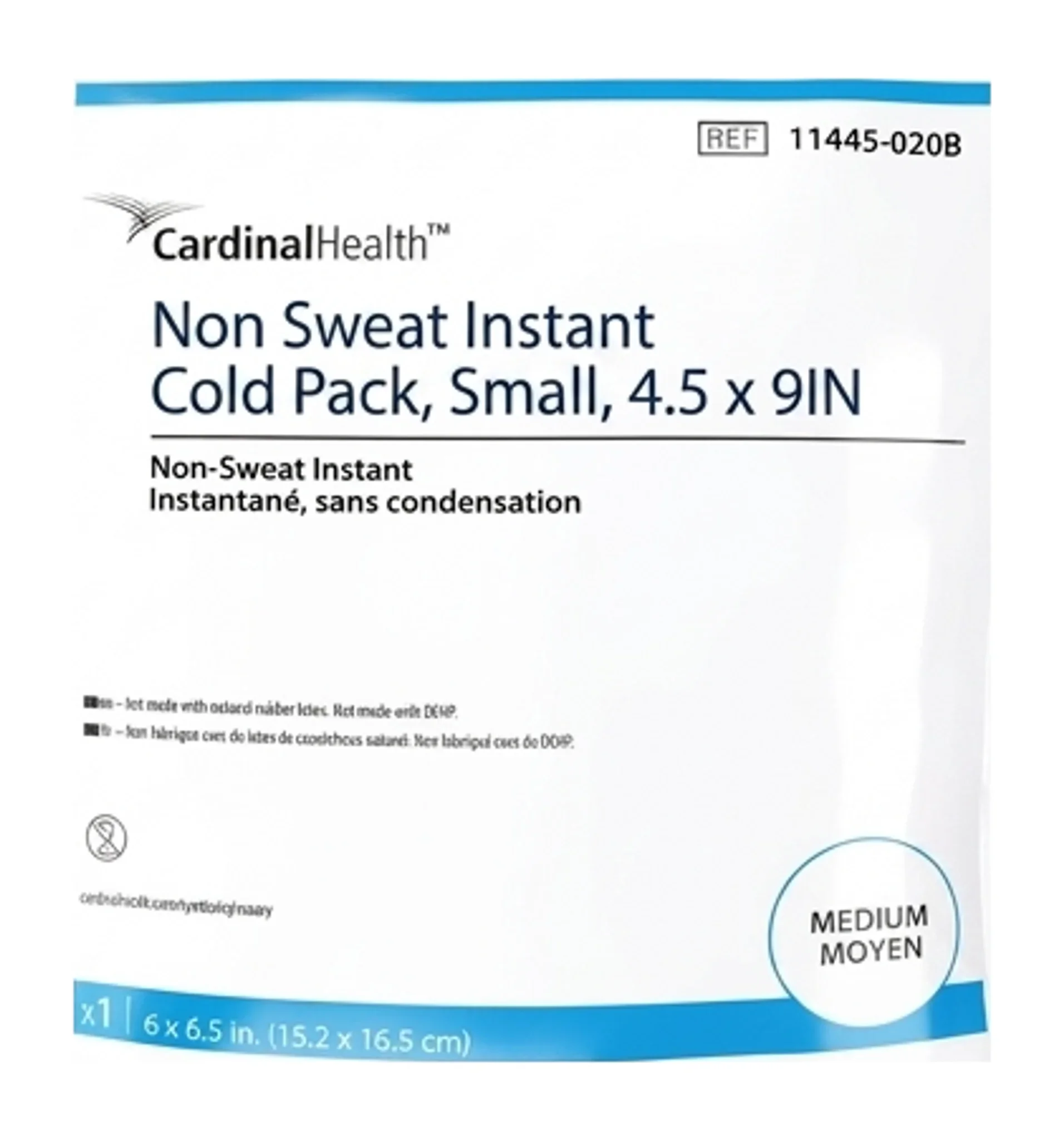 Non Sweat Instant Cold Pack, Small, 4.5 x 9IN