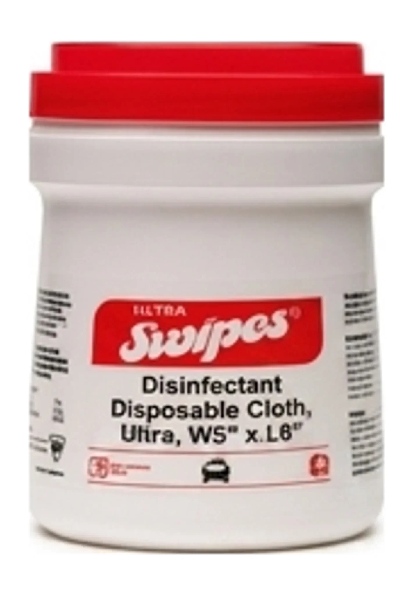 Swipes® Disinfectant Disposable Cloth, Ultra, W5" x L6"
