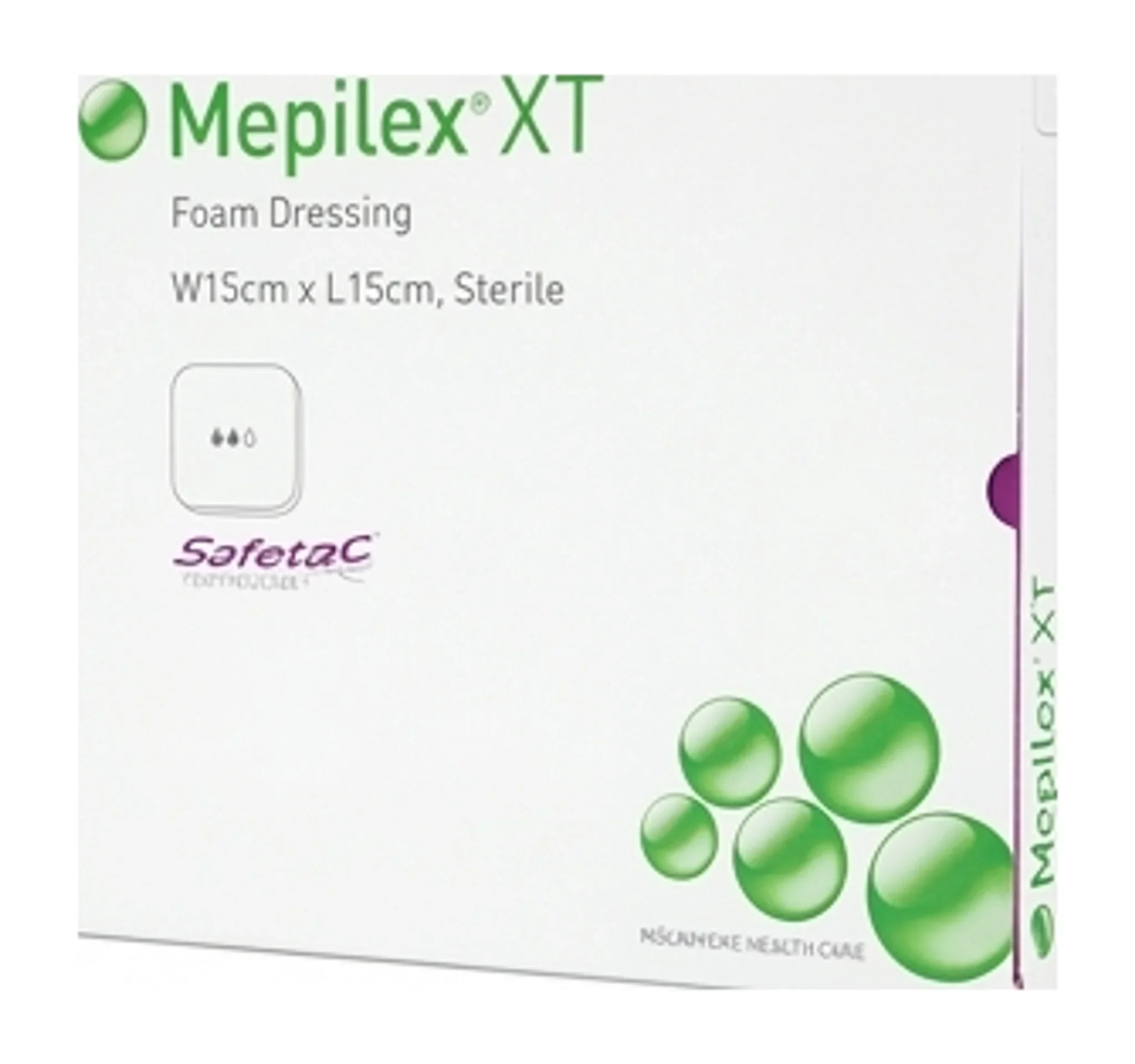 Mepilex® XT Foam Dressing, W15cm x L15cm, Sterile