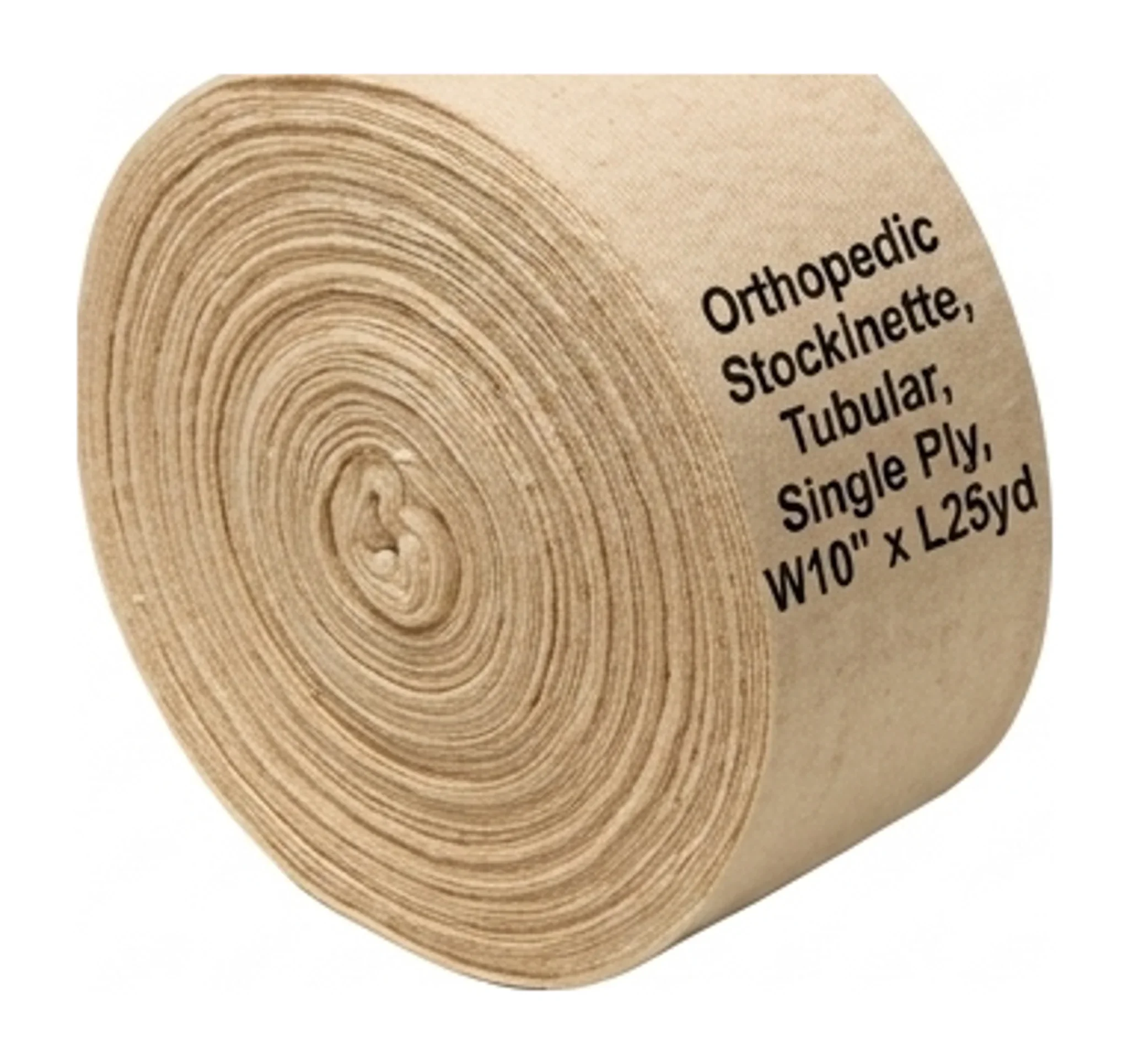 Orthopedic Stockinette, Tubular, Single Ply, Cotton, W10" x L25yd