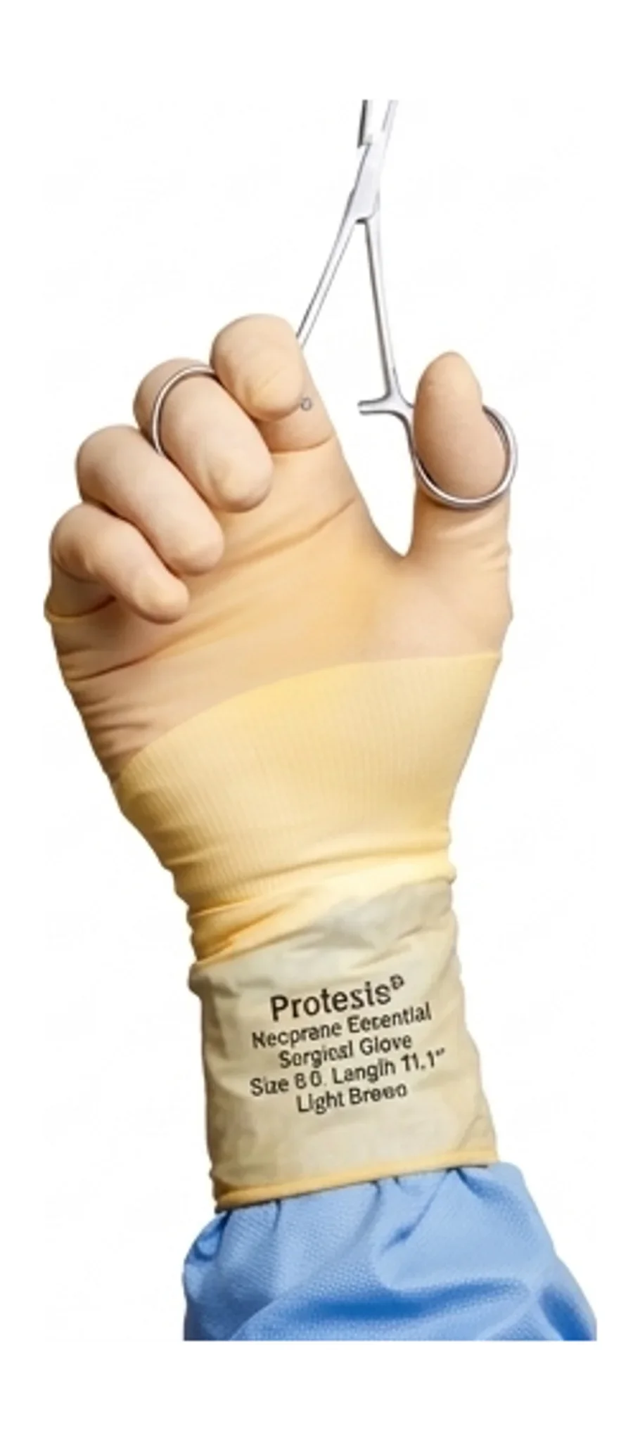Protexis® Neoprene Essential Surgical Glove, Size 6.0, Length 11.1", Light Brown