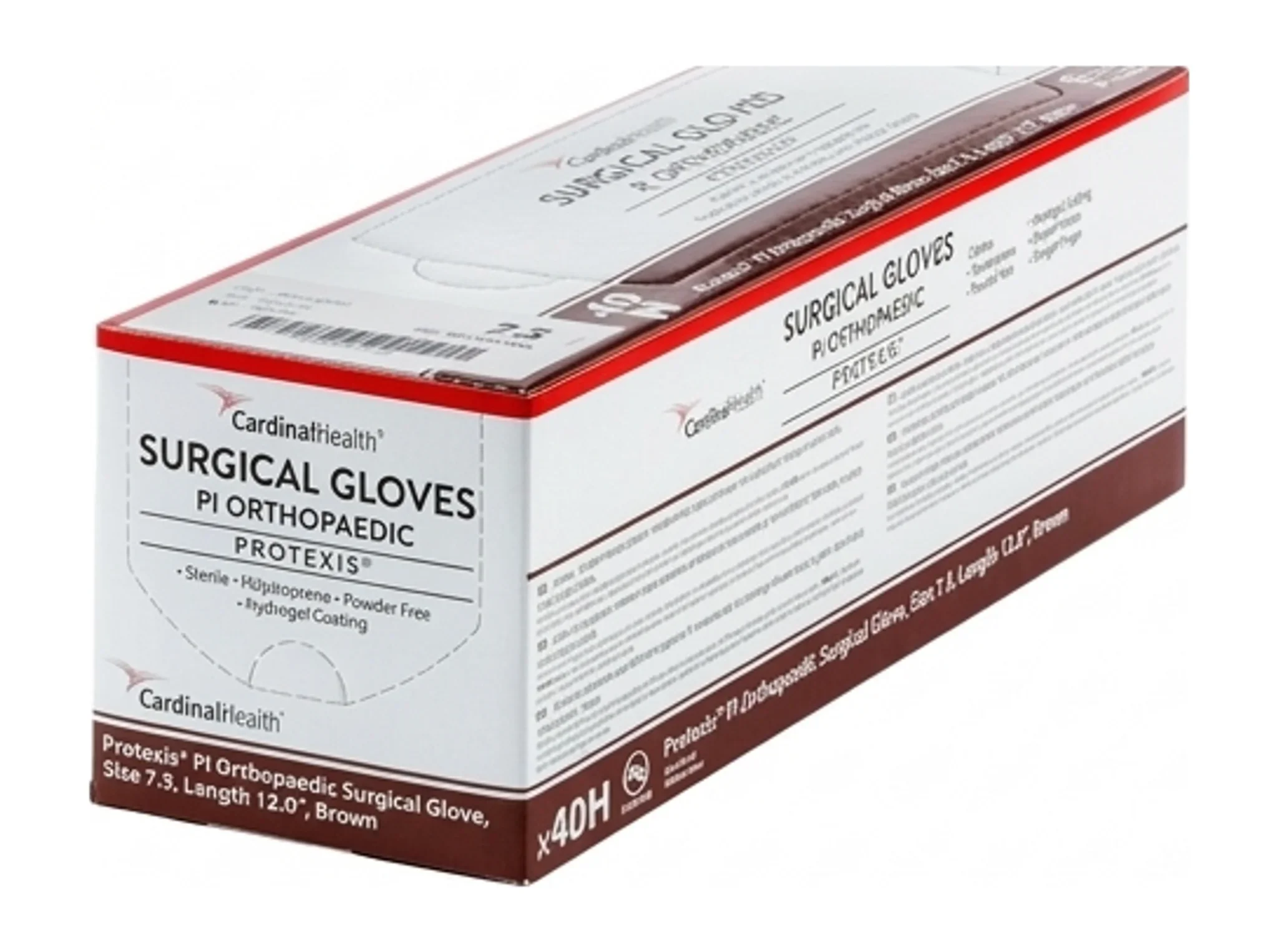 Protexis® PI Orthopaedic Surgical Glove, Size 7.5, Length 12.0", Brown