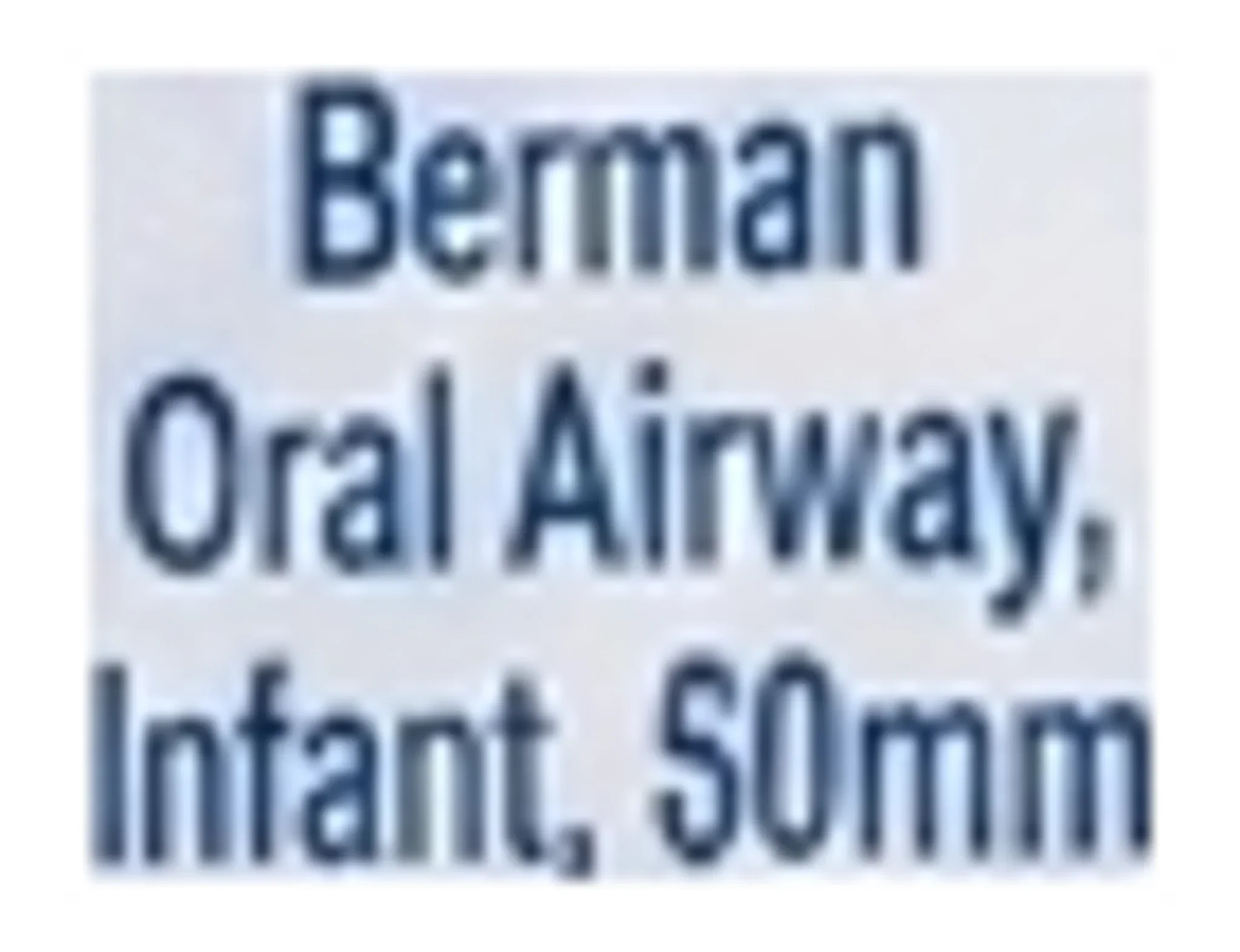 Cardinal Health™ Berman Oral Airway, Infant, 50mm