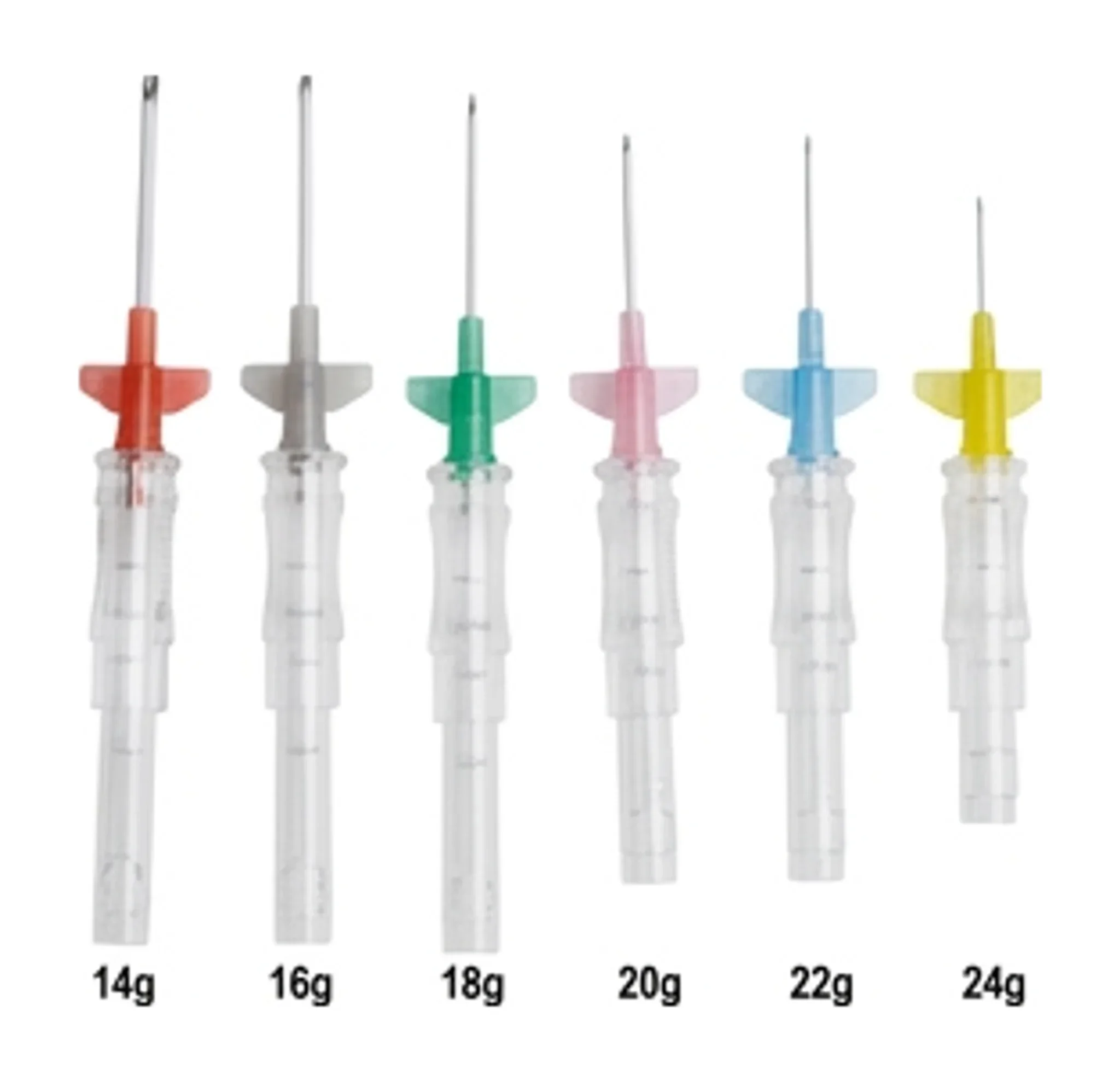 Jelco® Protectiv®-W Safety Intravenous Catheter, Winged Hub, 1" 22GA, Blue