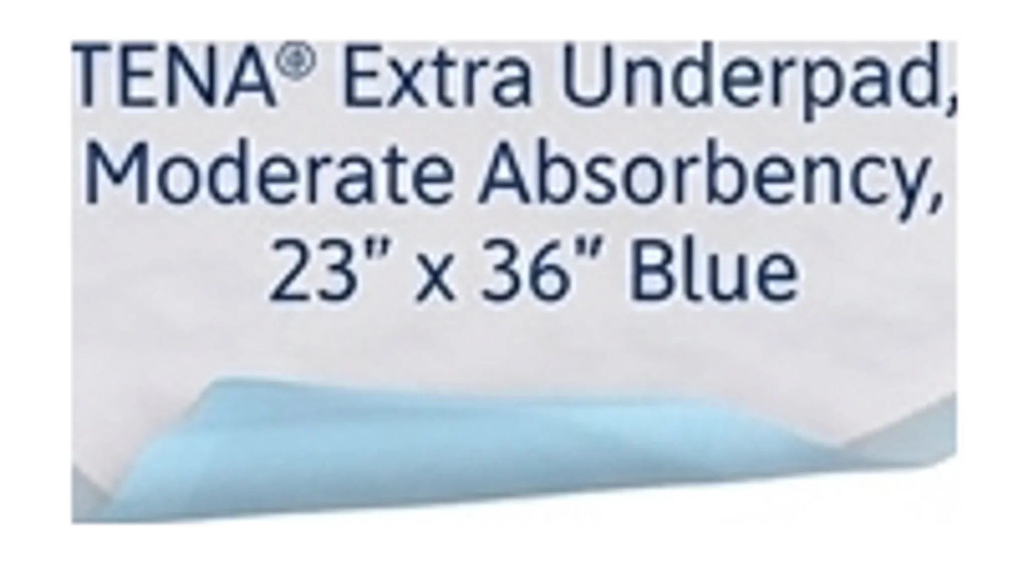 TENA® Extra Underpad, Moderate Absorbency, 23" x 36" Blue