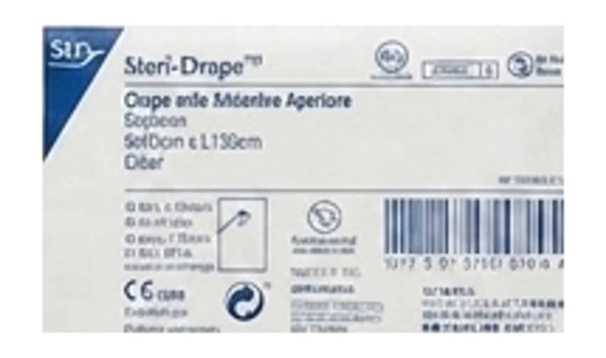 Steri-Drape™ Drape with Adhesive Aperture, Medium, W80cm x L130cm, Clear
