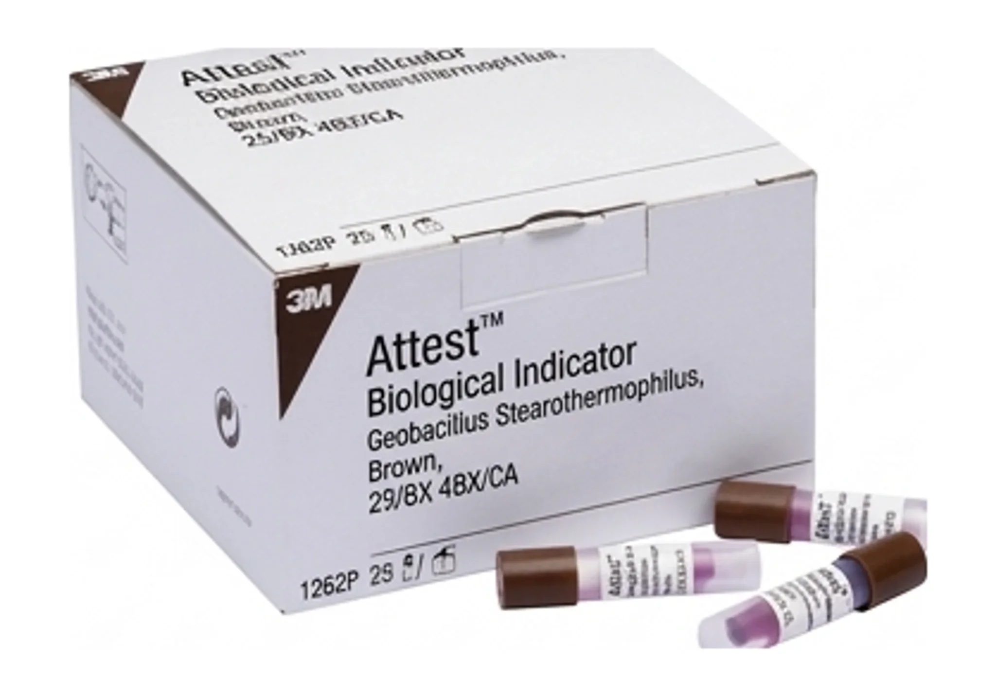 Attest™ Biological Indicator Geobacillus Stearothermophilus, Brown, 25/BX 4BX/CA
