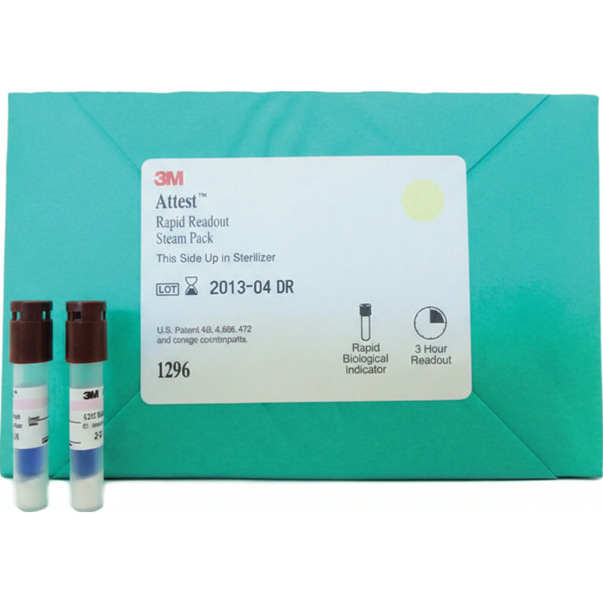 Attest™ Rapid Readout Biological Indicator Test Pack, For Steam Sterilization, 25 Control