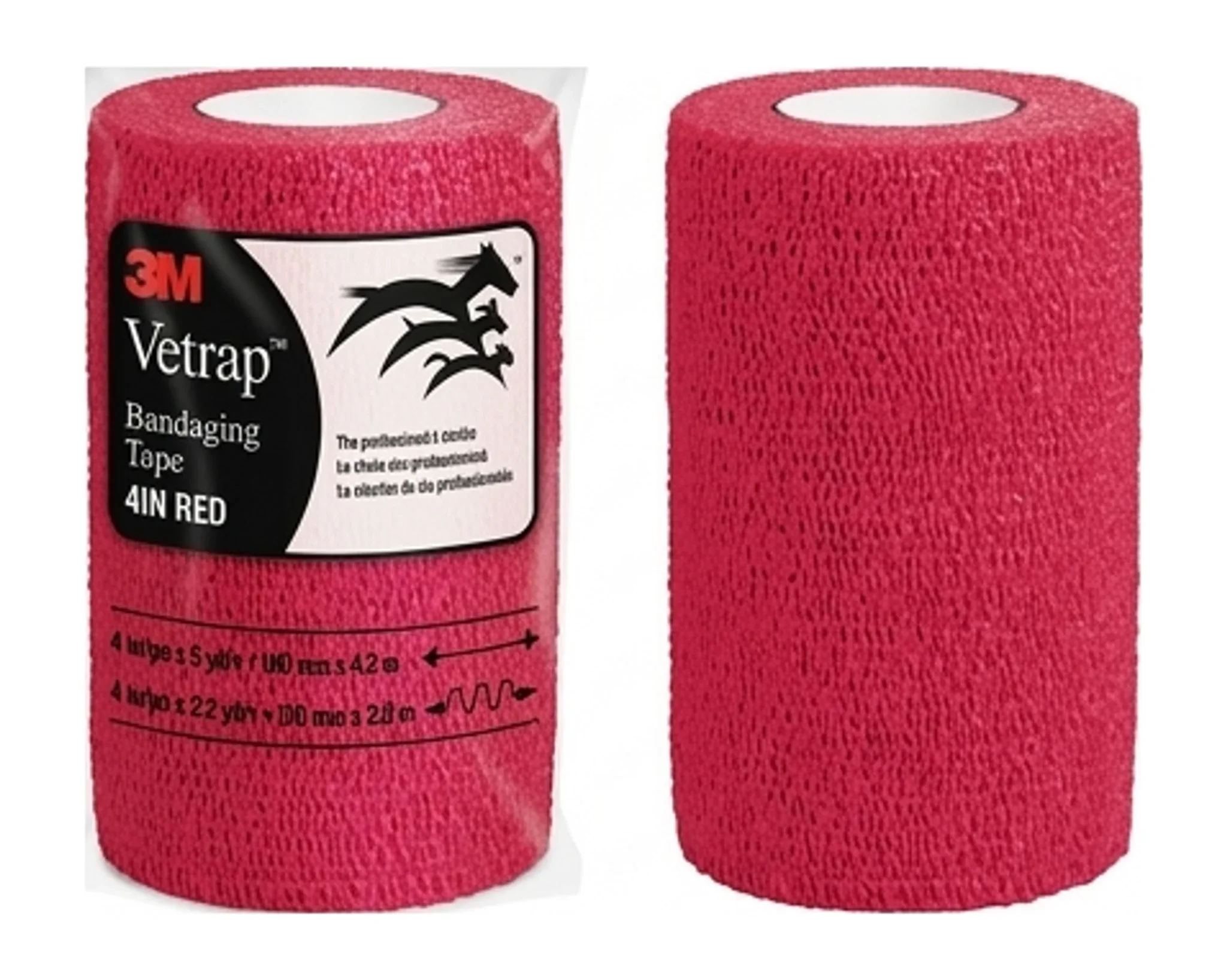 3M™ Vetrap™ Bandaging Tape 4IN RED