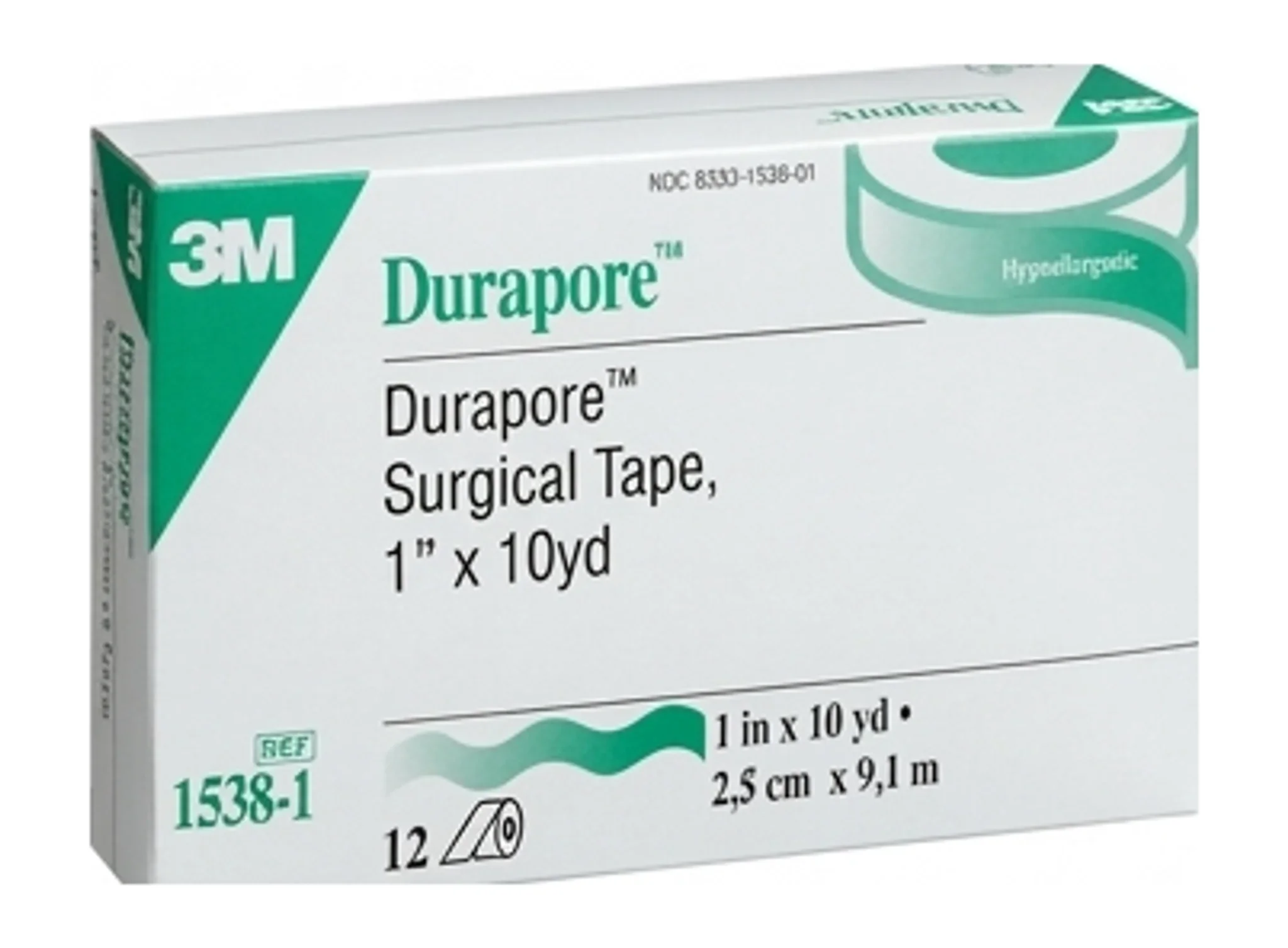 Durapore™ Surgical Tape, 1" x 10yd