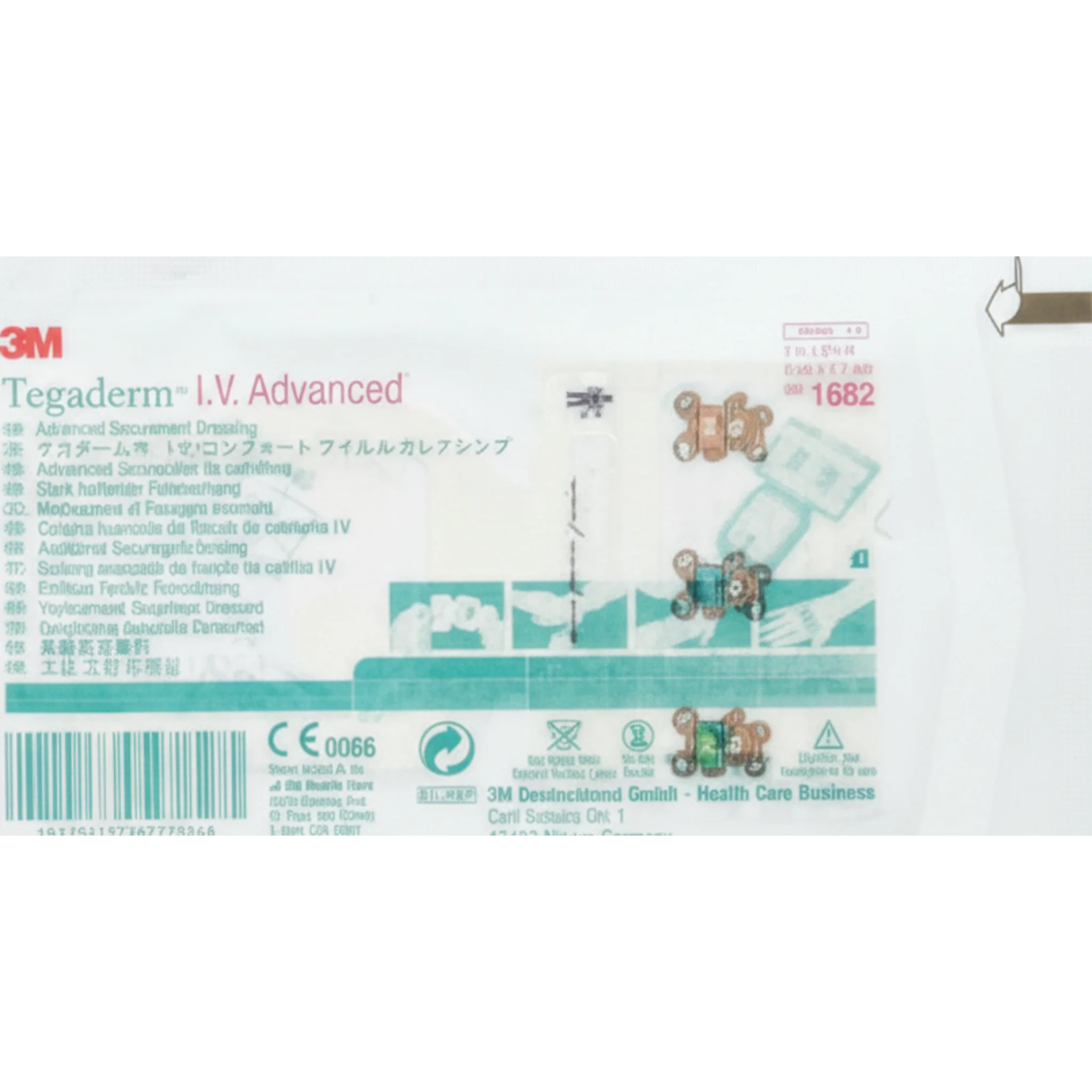 Tegaderm™ I.V. Advanced Securement Dressing, W2" x L2.25"