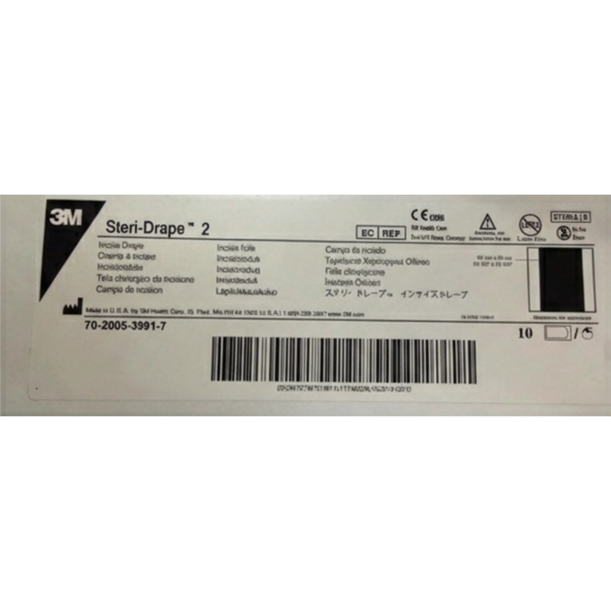 Steri-Drape™ 2 Incise Drape, 60cm x 85cm, XLarge, Sterile, Clear