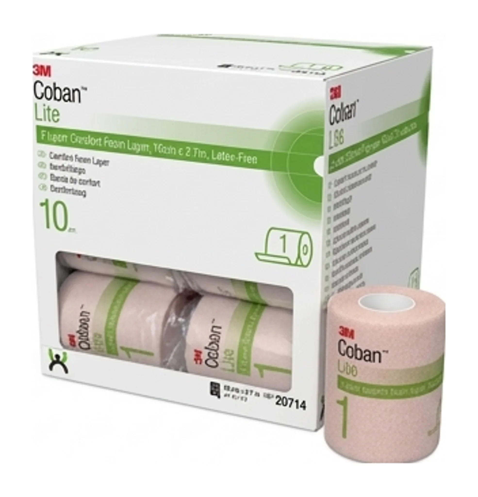 Coban™ Lite 2 Layer Comfort Foam Layer, 10cm x 2.7m, Latex-Free