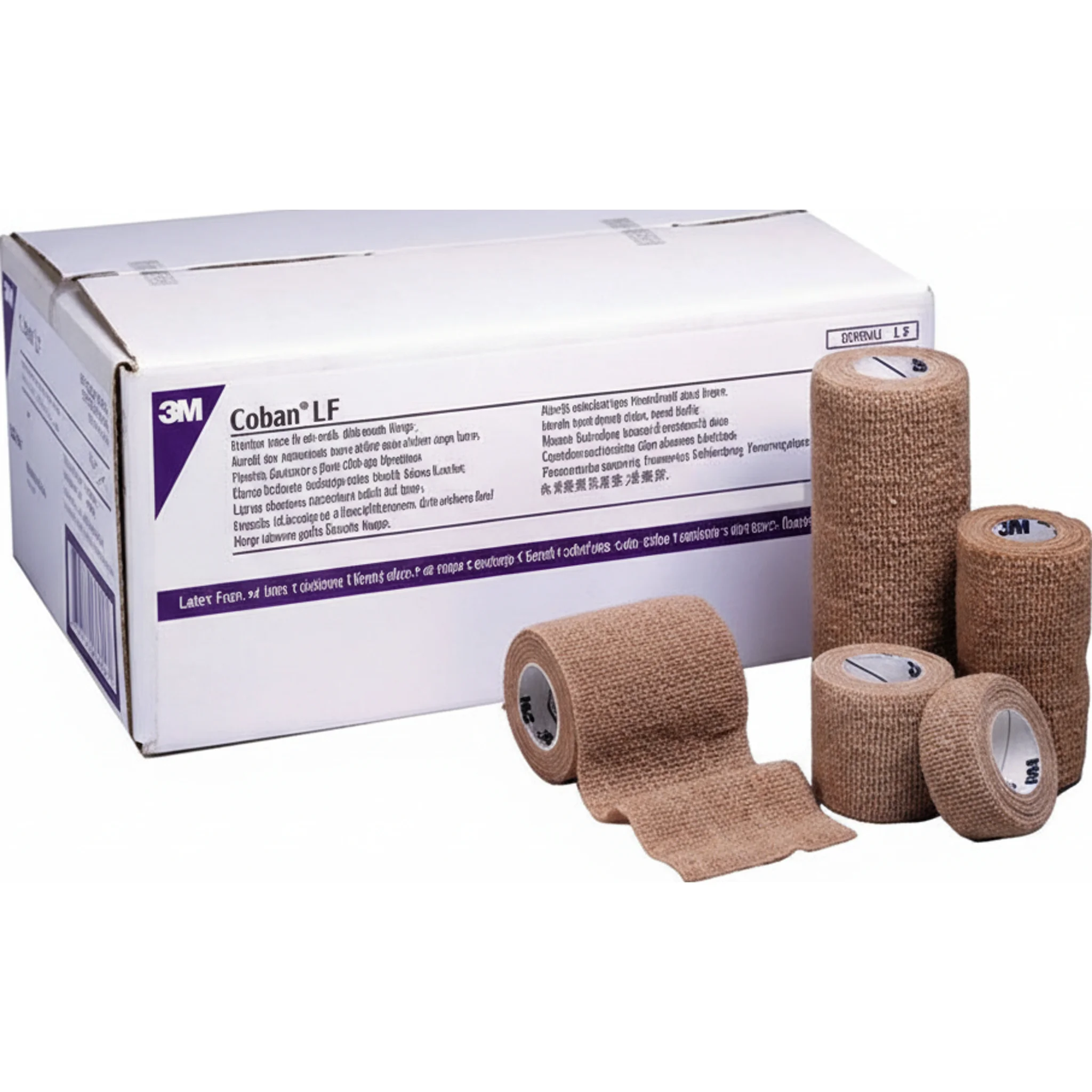 Coban™ Self-Adherent Wrap, W3" x L5yd, Non-Sterile, Tan
