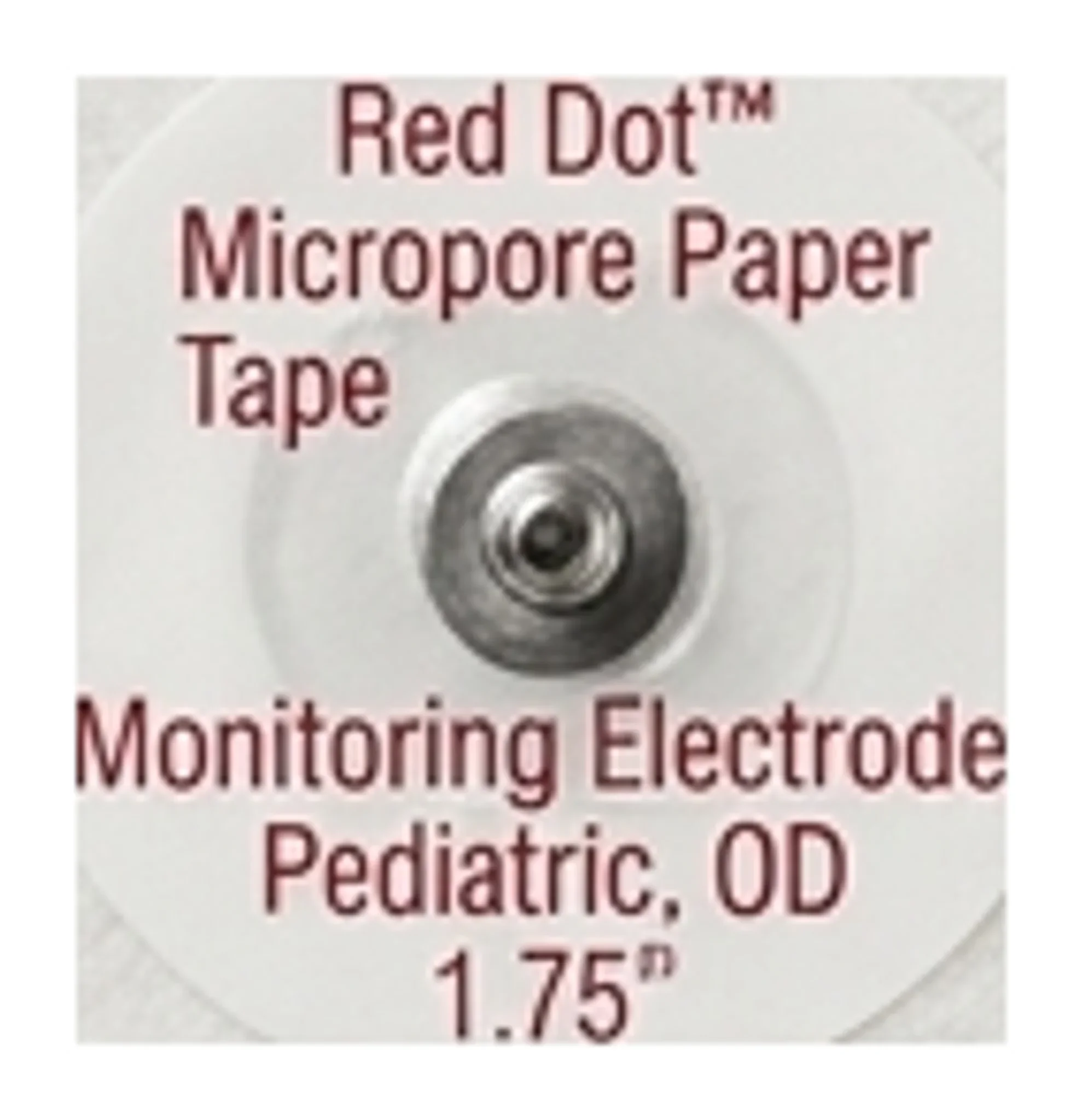 Red Dot™ Micropore Paper Tape Monitoring Electrode, Pediatric, OD 1.75"