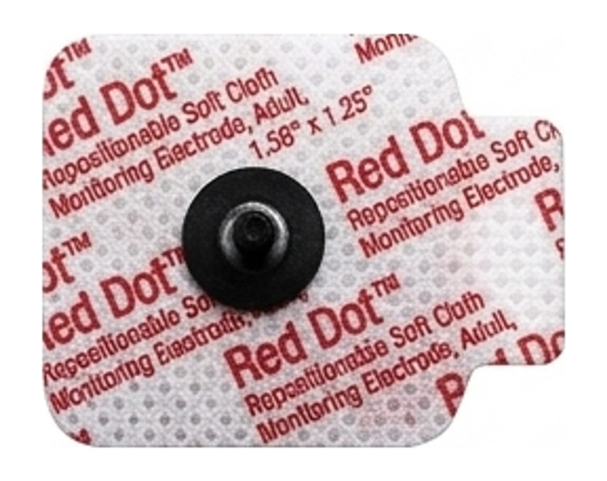 Red Dot™ Repositionable Soft Cloth Monitoring Electrode, Adult, 1.56" x 1.25"