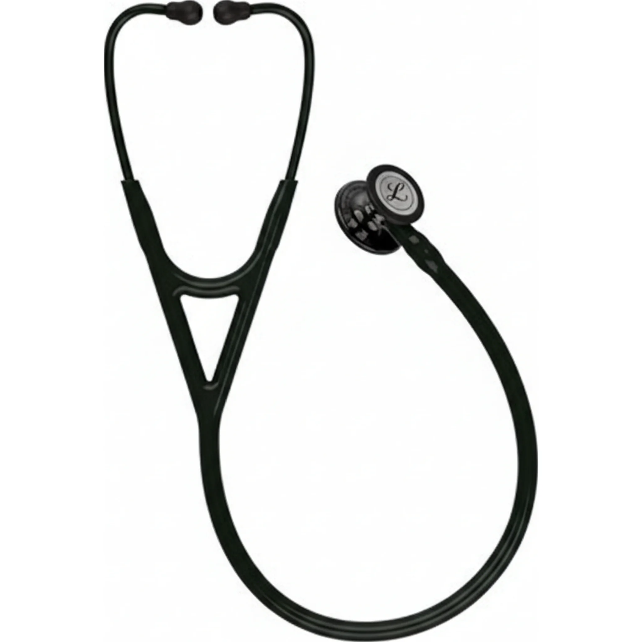 Littmann® Cardiology IV™ Diagnostic Stethoscope, Black Tube, High-Polish Smoke Chestpiece, Black Stem