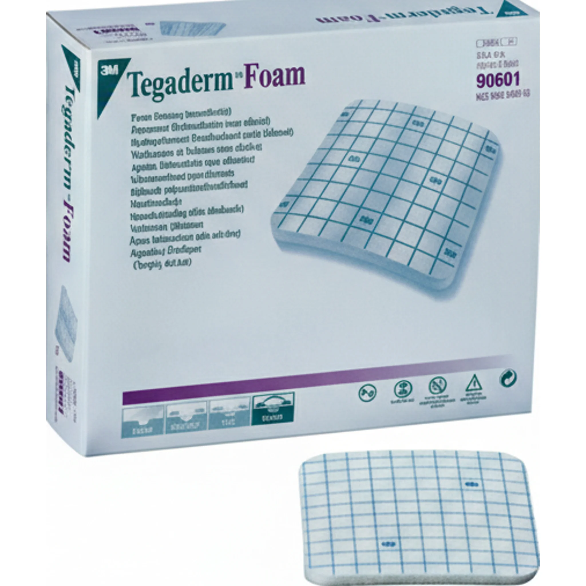 Tegaderm™ Foam Dressing, High Performance, Non-Adhesive, 4" x 4"