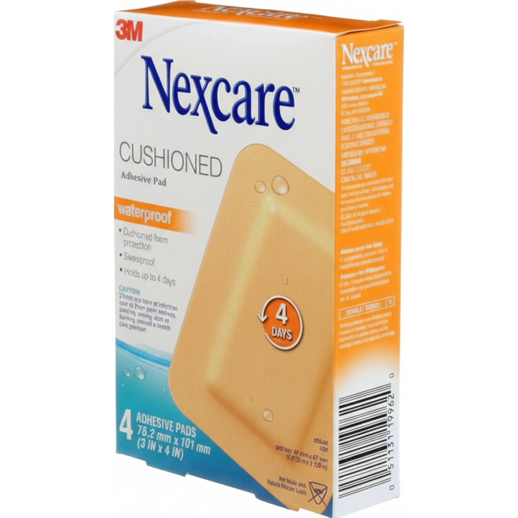 Nexcare™ Waterproof Cushioned Adhesive Pad, One Size