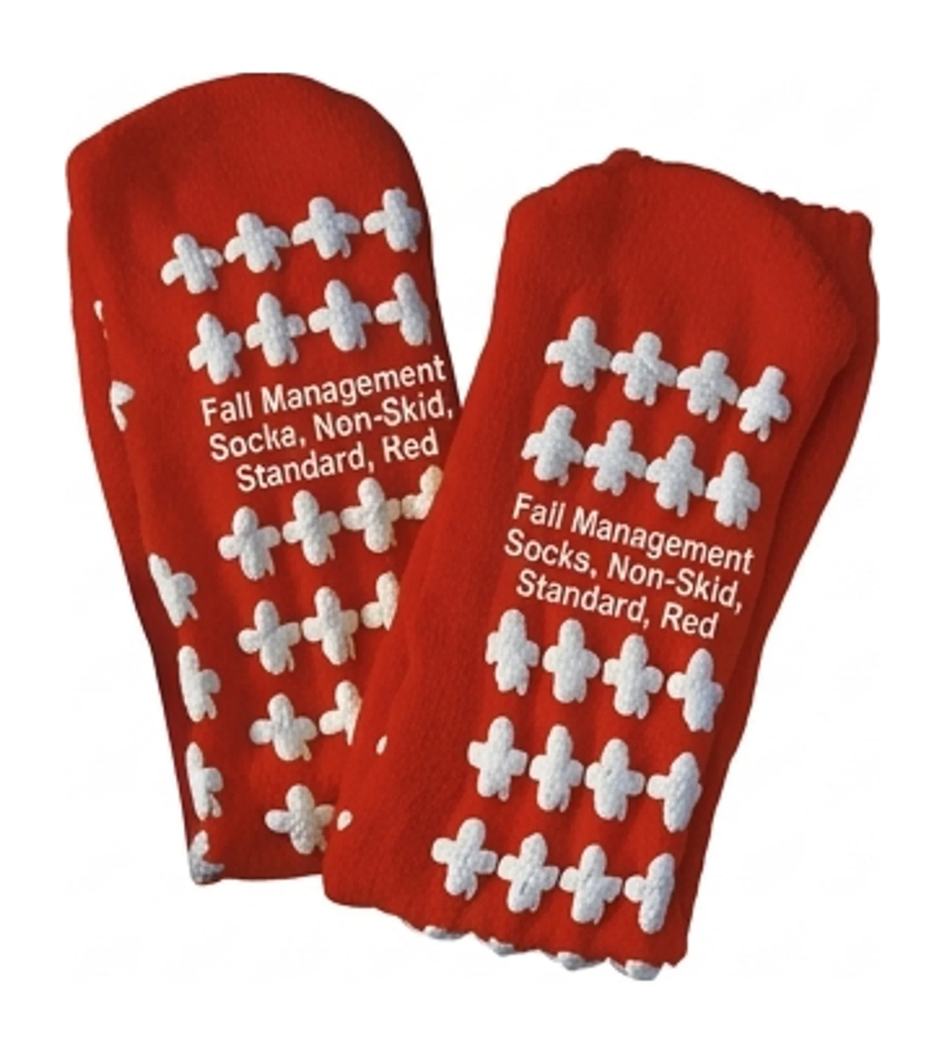 Fall Management Socks, Non-Skid, Standard, Red
