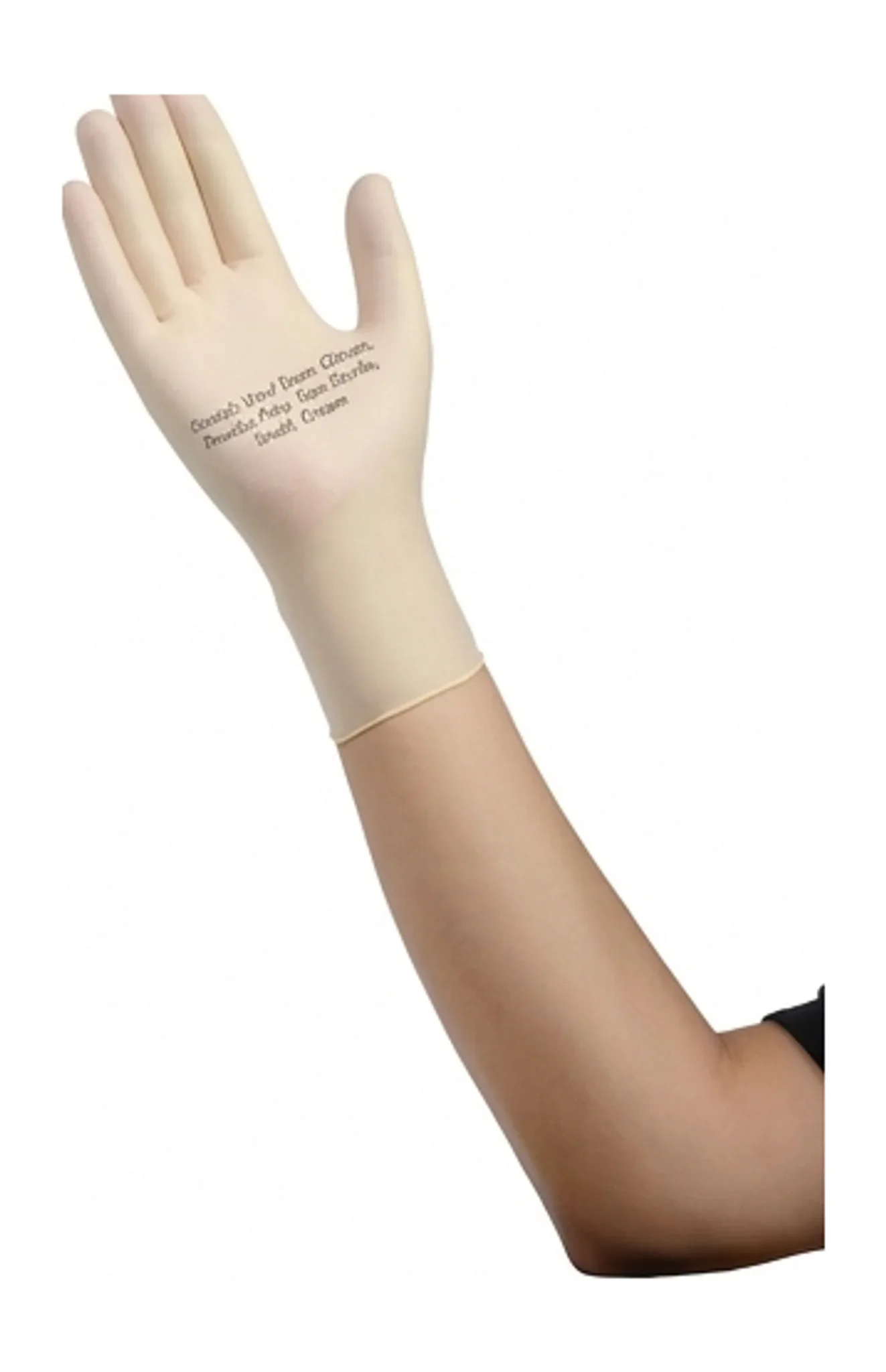 Stretch Vinyl Exam Gloves, Powder-Free, Non-Sterile, Small, Cream