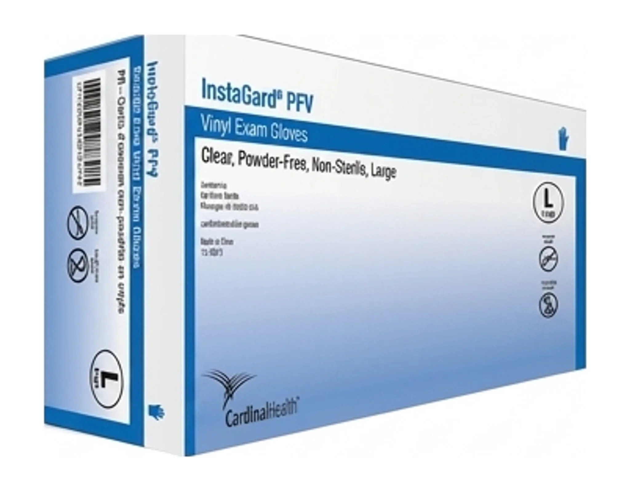 Vinyl Exam Gloves Clear, Powder-Free, Non-Sterile, Large