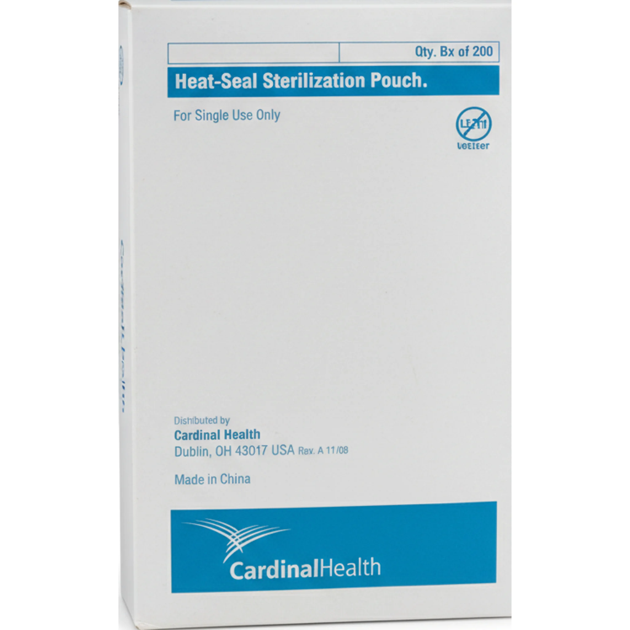 Sterilization Pouch, Heat Seal, Paper, W6" x L10"