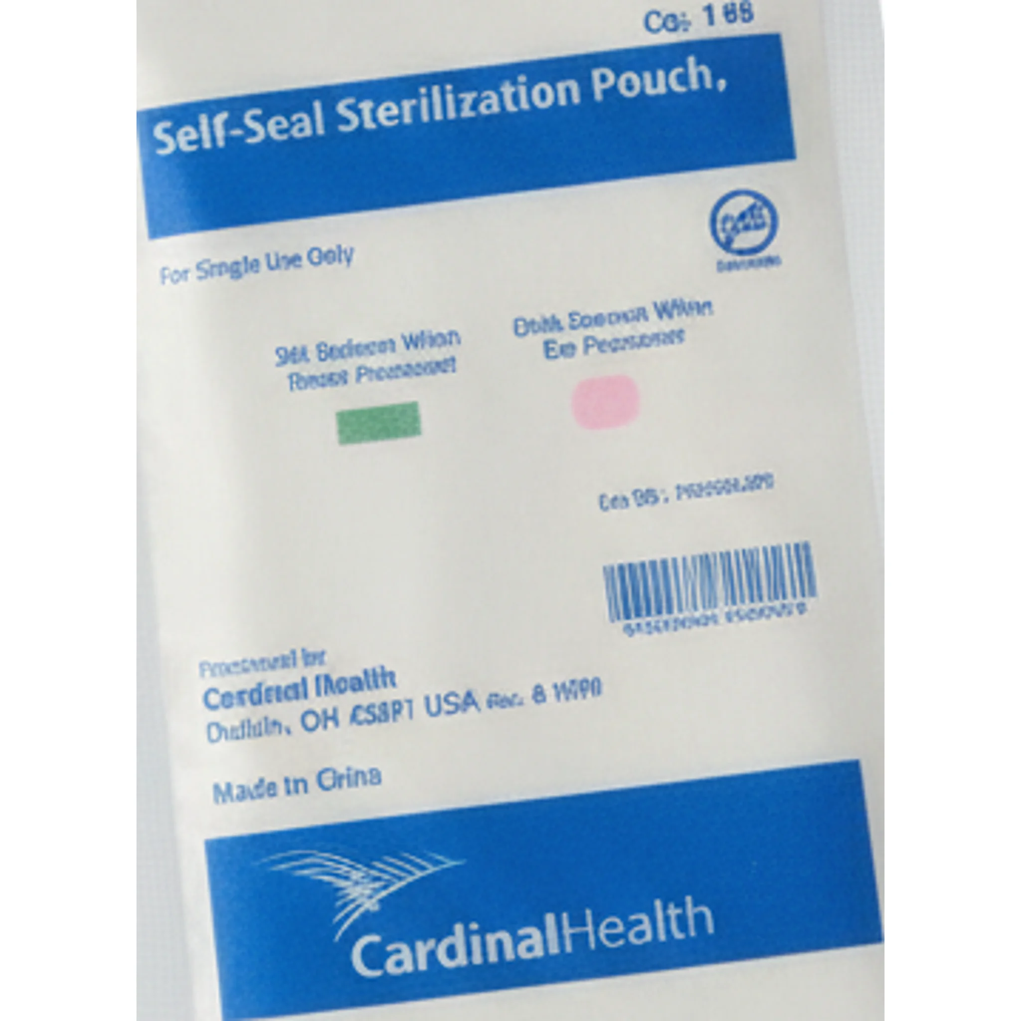 Sterilization Pouch, Self-Seal, Paper, W3.5" x L9"