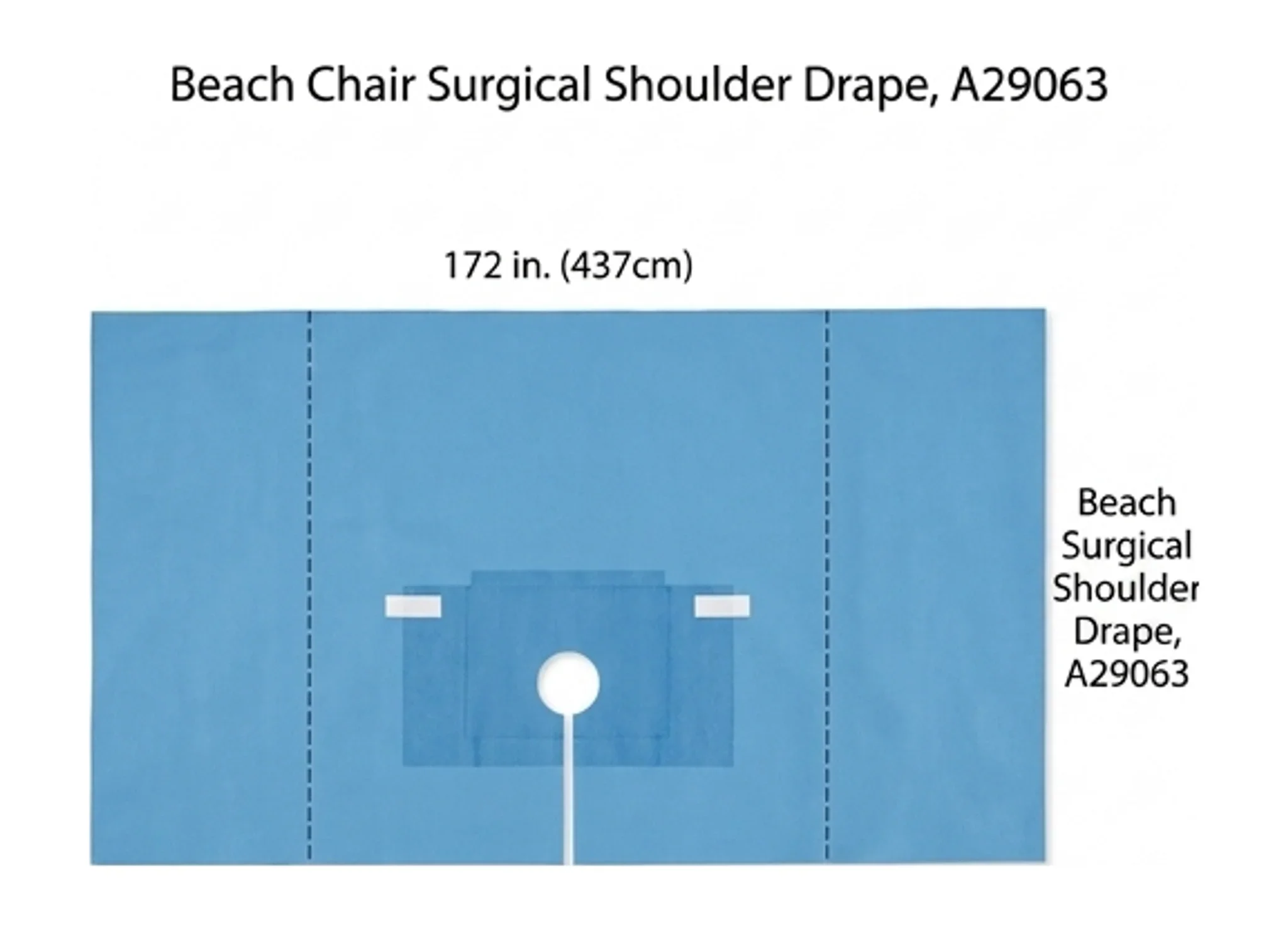 Beach Chair Surgical Shoulder Drape, A29063