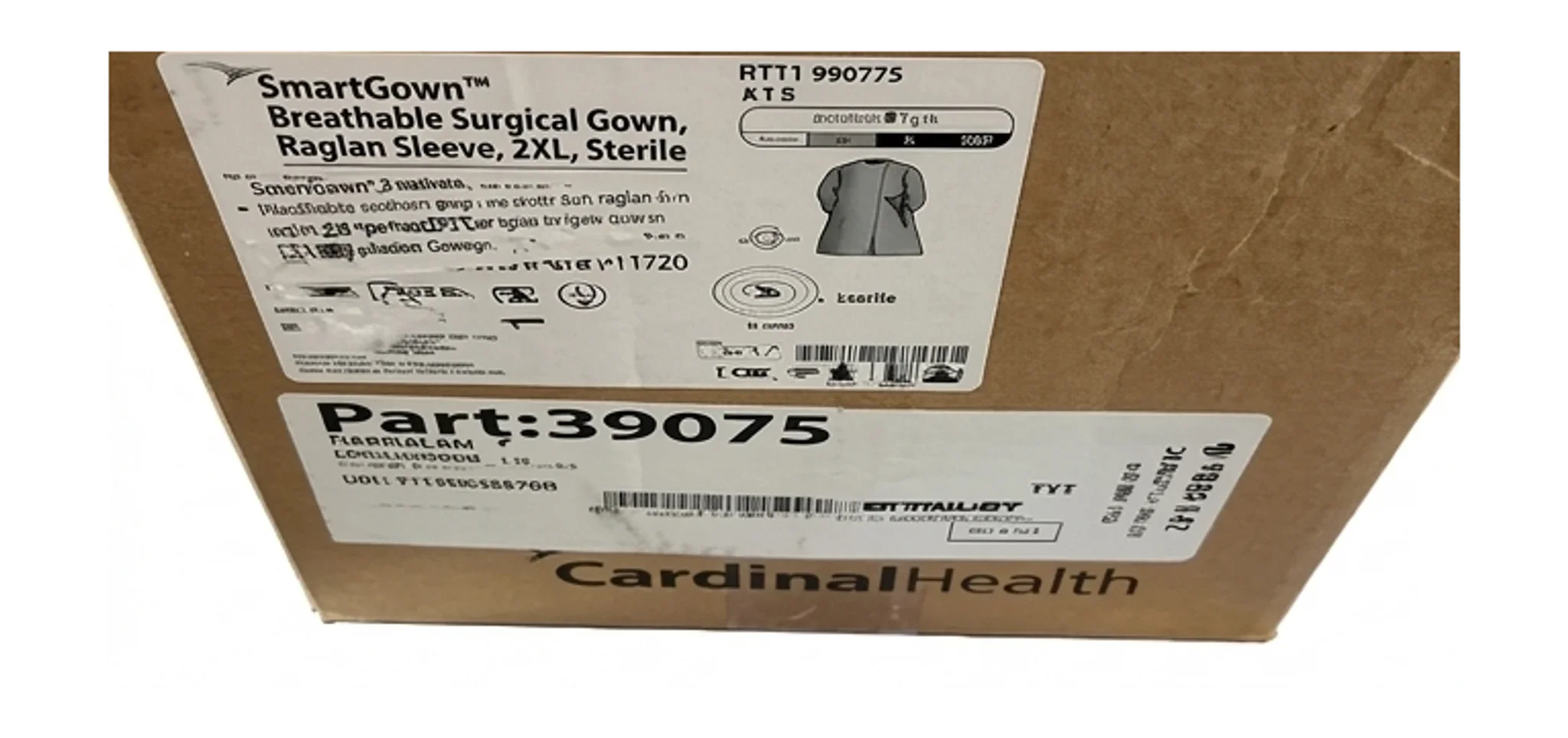 SmartGown™ Breathable Surgical Gown, Raglan Sleeve, 2XL, Sterile
