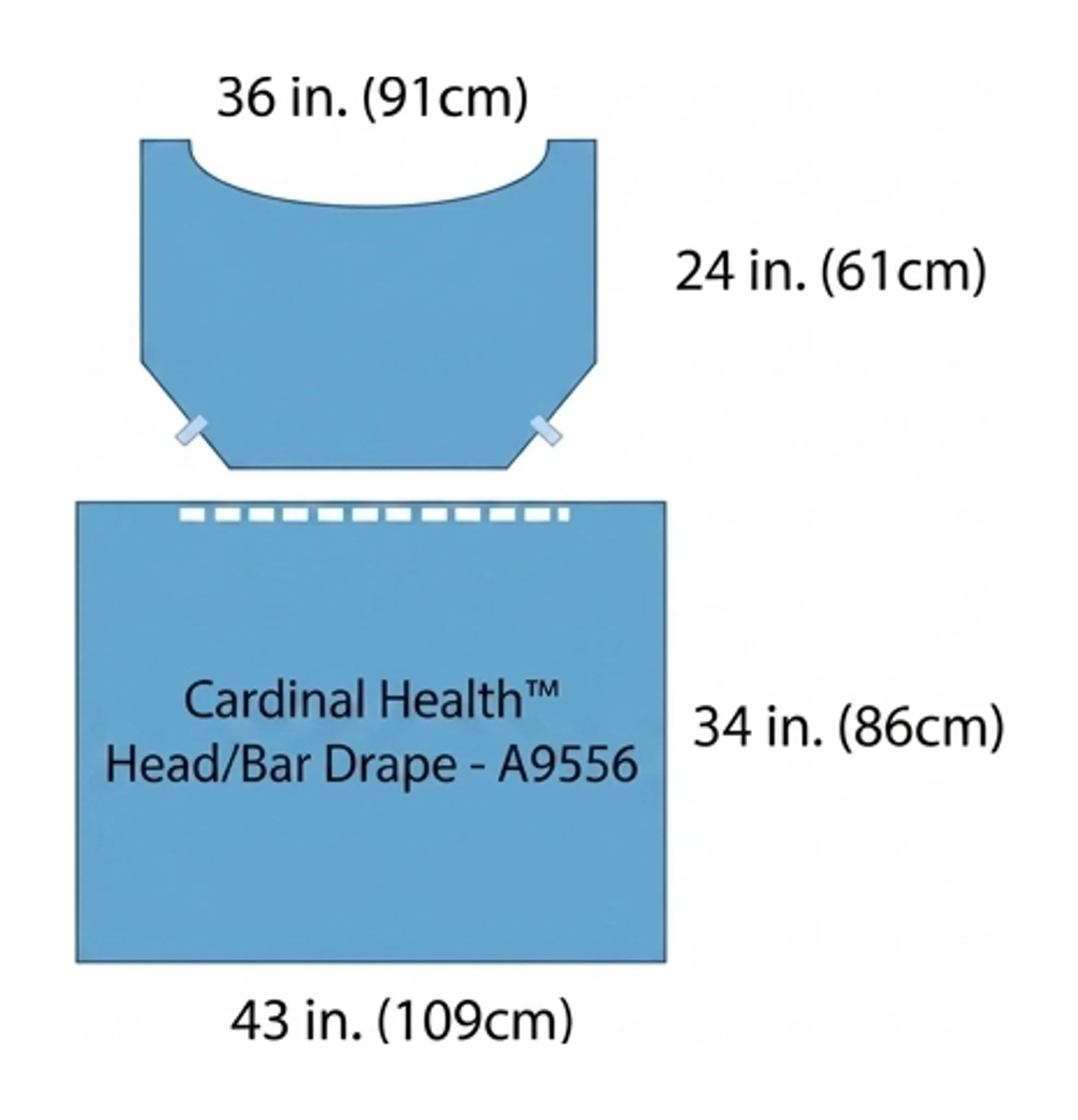 Cardinal Health™ Head/Bar Drape - A9556