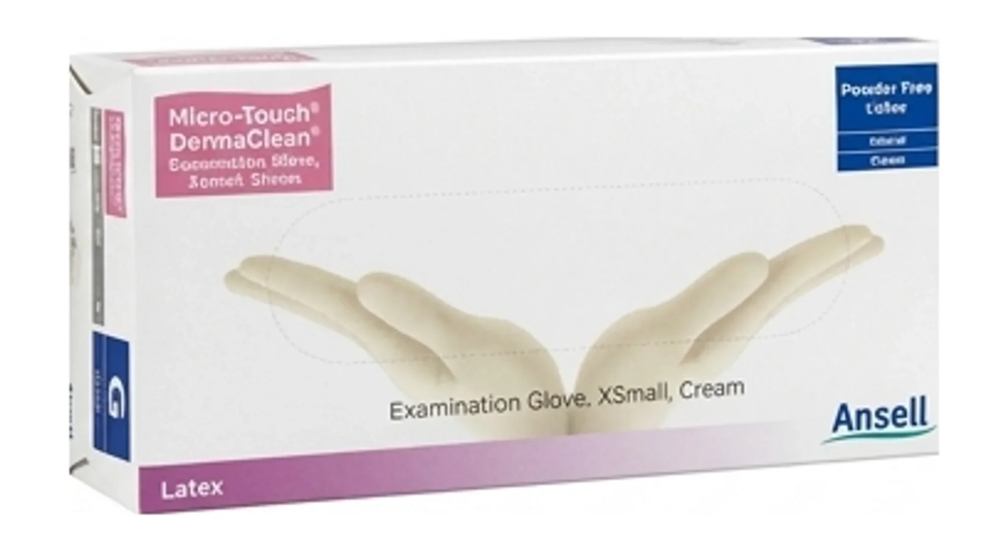 Micro-Touch® DermaClean® Examination Glove, XSmall, Cream