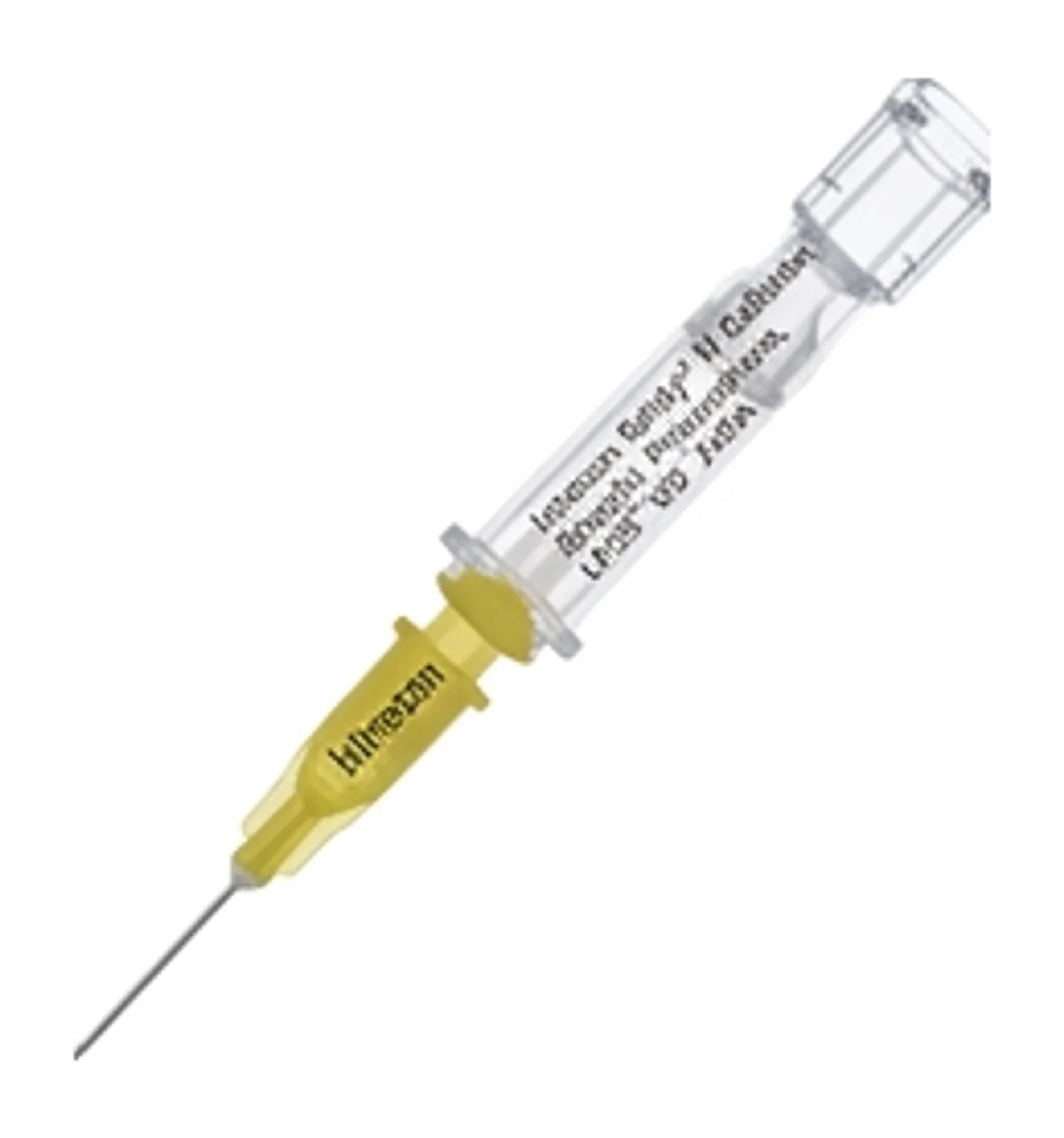 Introcan Safety® IV Catheter, Straight, Polyurethane, L0.55" OD 24GA