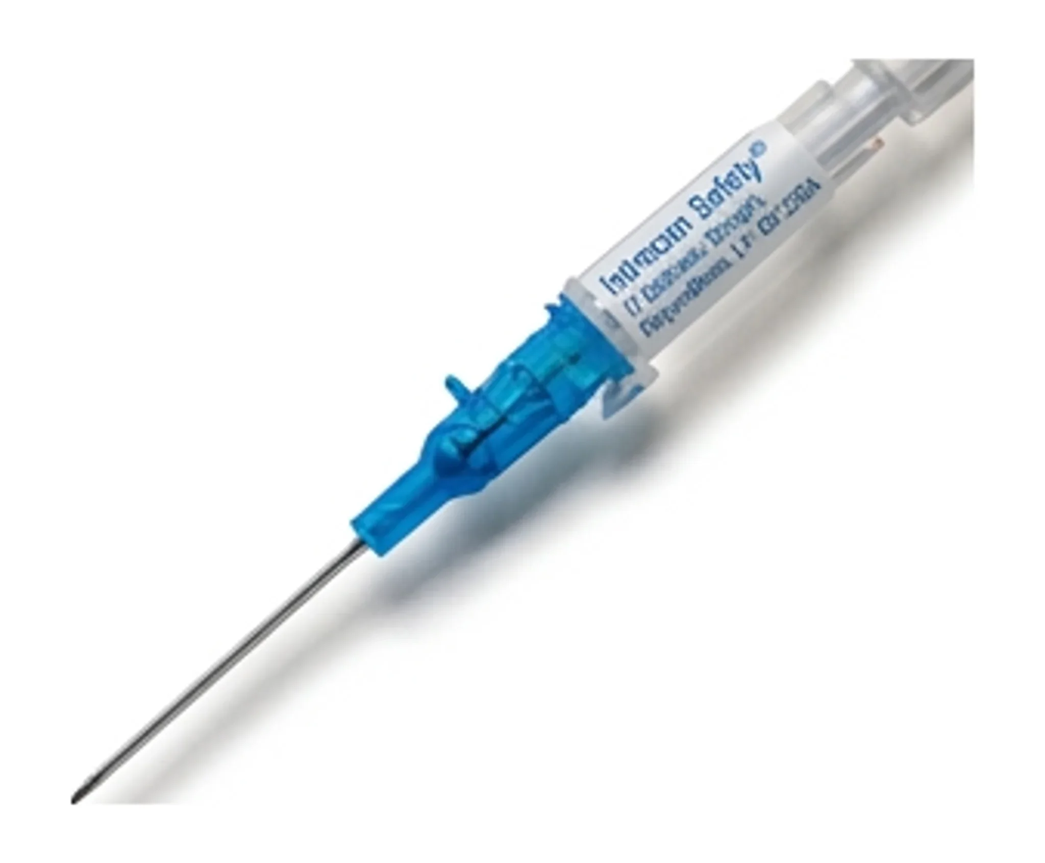 Introcan Safety® IV Catheter, Straight, Polyurethane, L1" OD 22GA