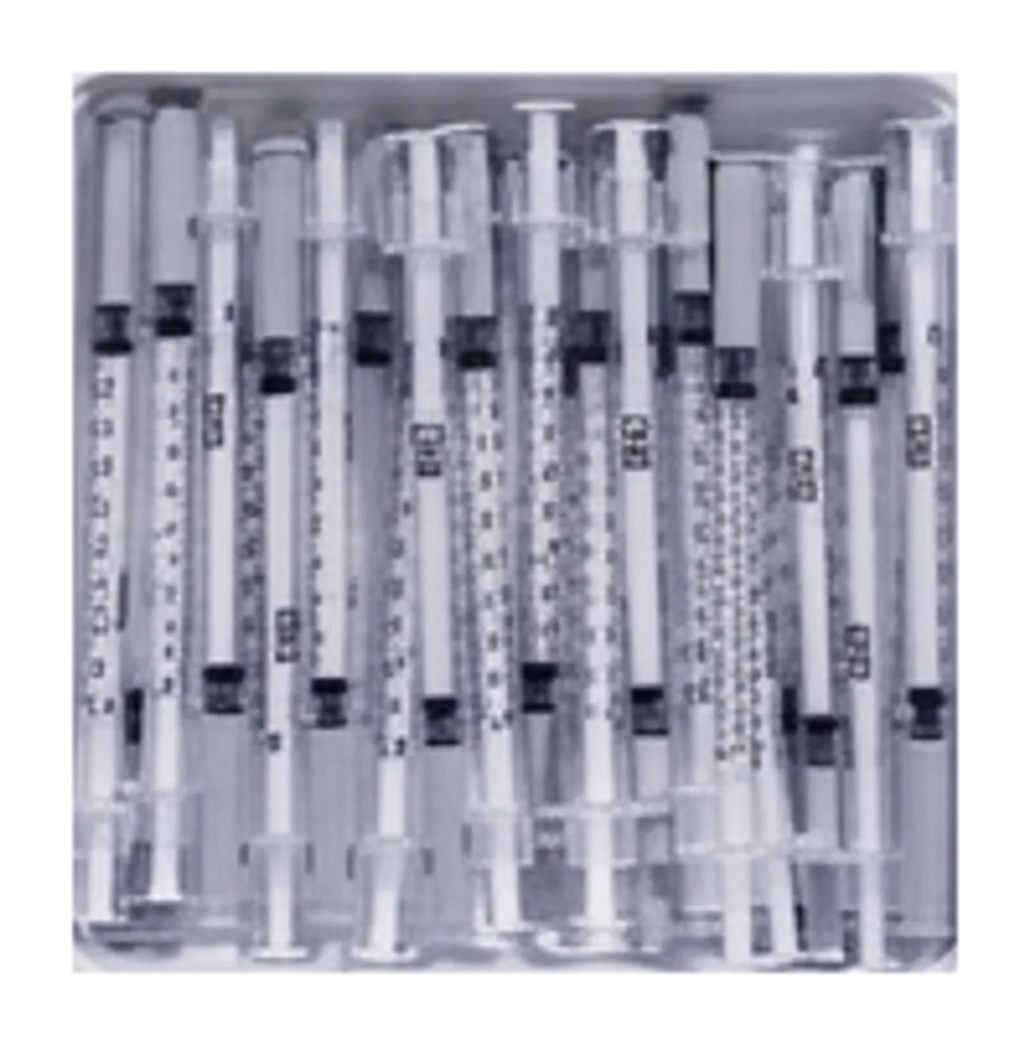 Allergist Tray, with L3/8" OD 27GA PrecisionGlide™ Permanently Attached Needle, 1/2mL