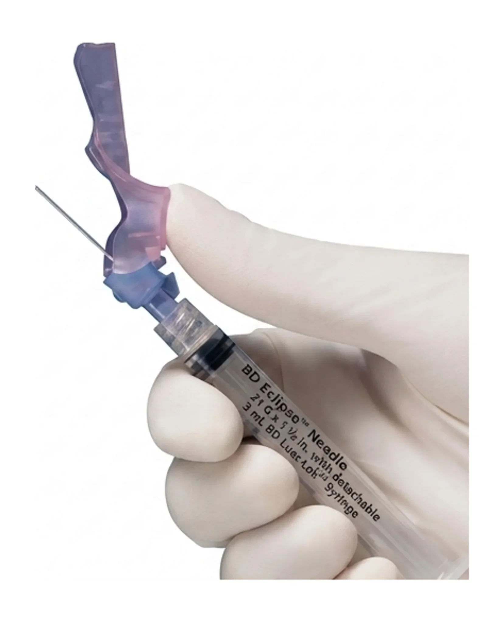 BD Eclipse™ Needle 21 G x 1 1/2 in. with detachable 3 mL BD Luer-Lok™ Syringe