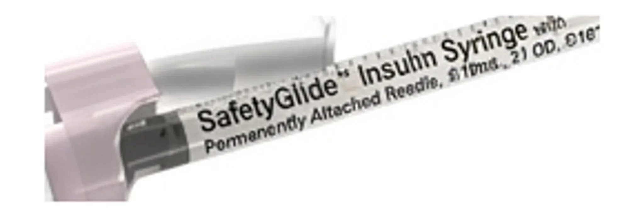 SafetyGlide™ Insulin Syringe with Permanently Attached Needle, 3/10mL,31 OD, 5/16"