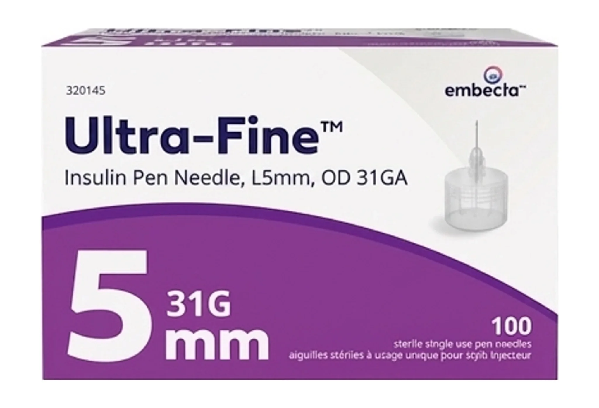 Ultra-Fine™ Insulin Pen Needle, L5mm, OD 31GA