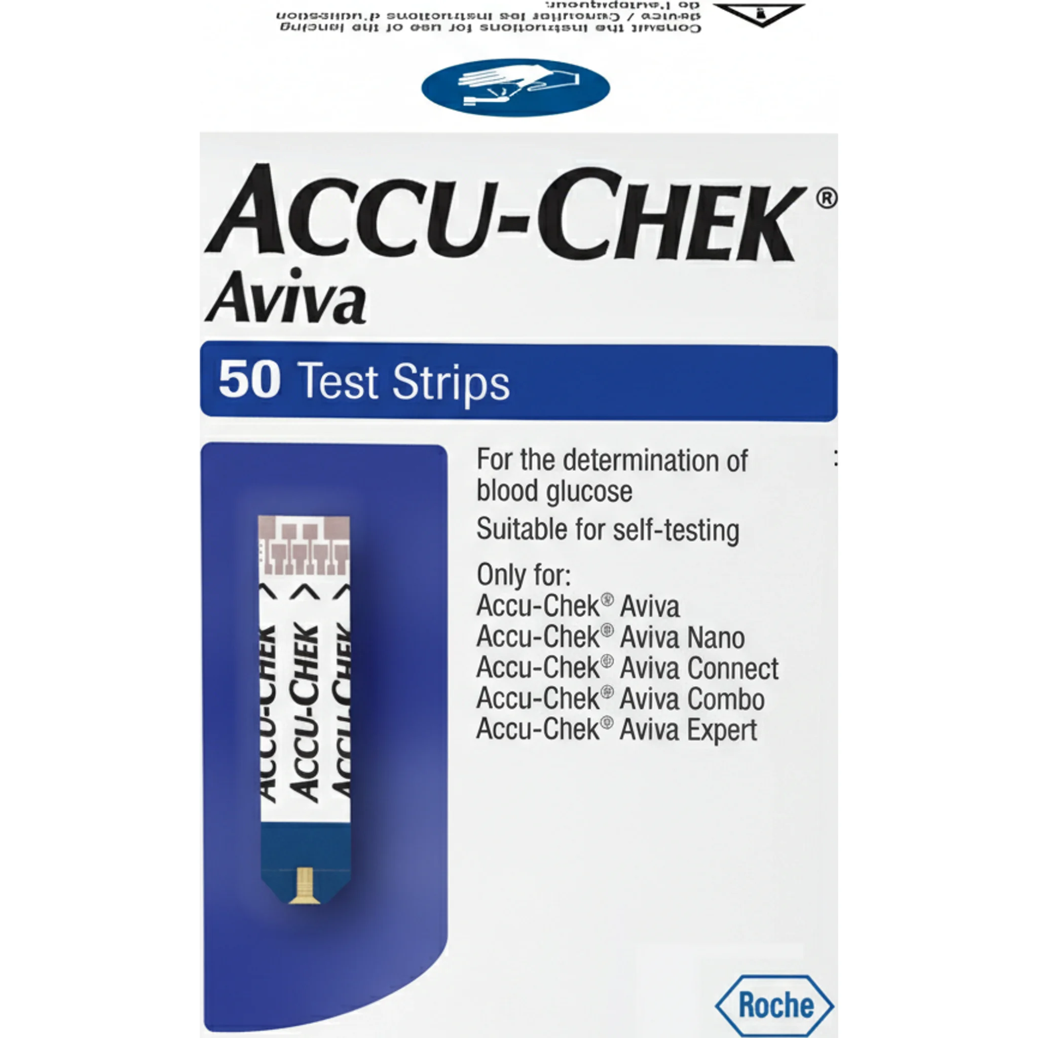 Accu-Chek® Aviva Test Strip, 50's