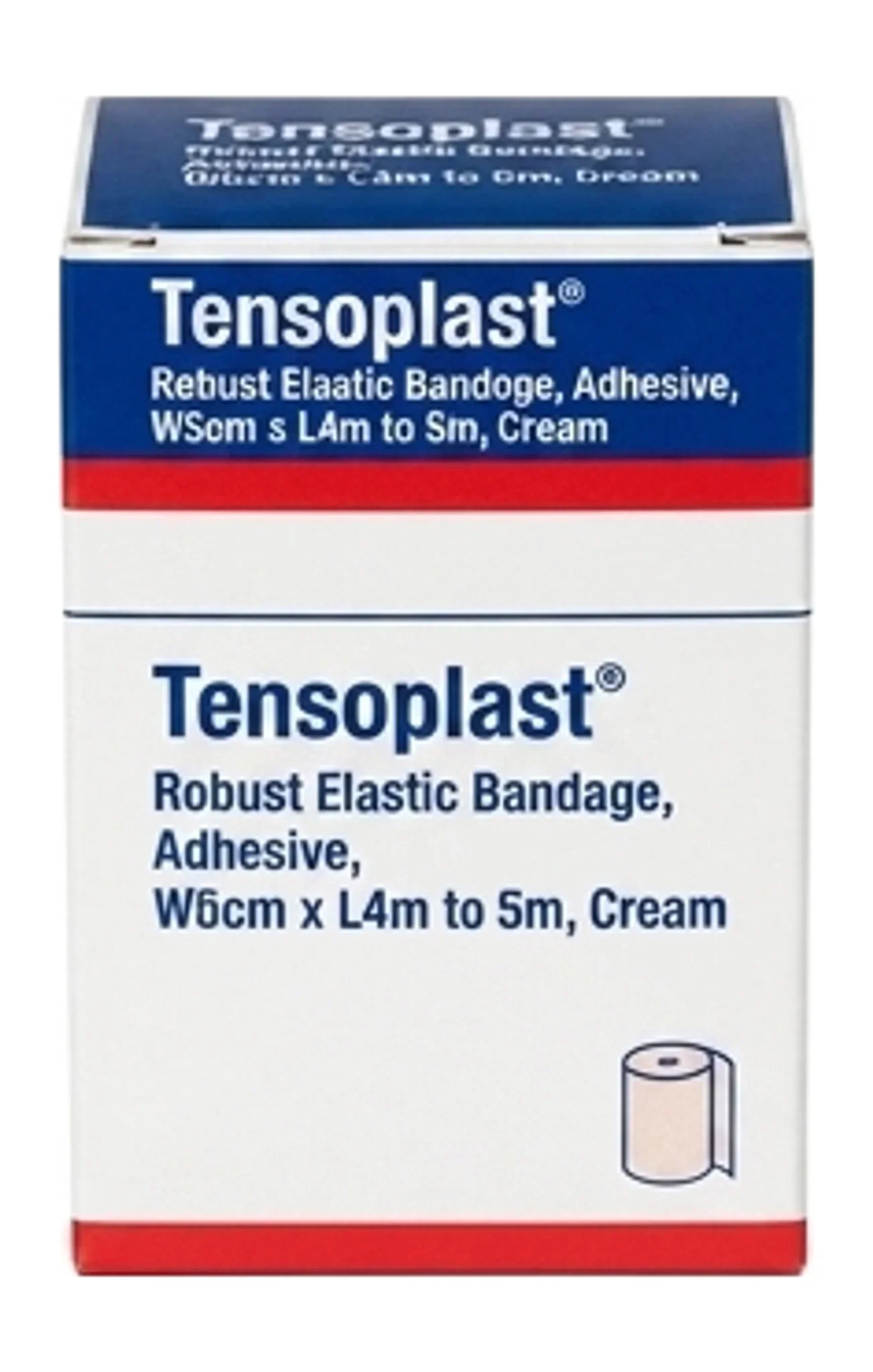 Tensoplast® Robust Elastic Bandage, Adhesive, W5cm x L4m to 5m, Cream