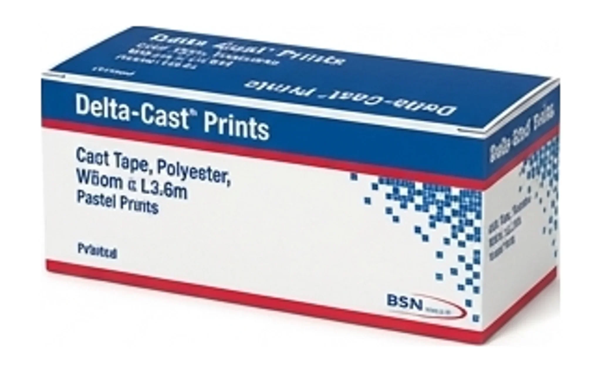 Delta-Cast® Prints Cast Tape, Polyester, W5cm x L3.6m, Pastel Prints Printed