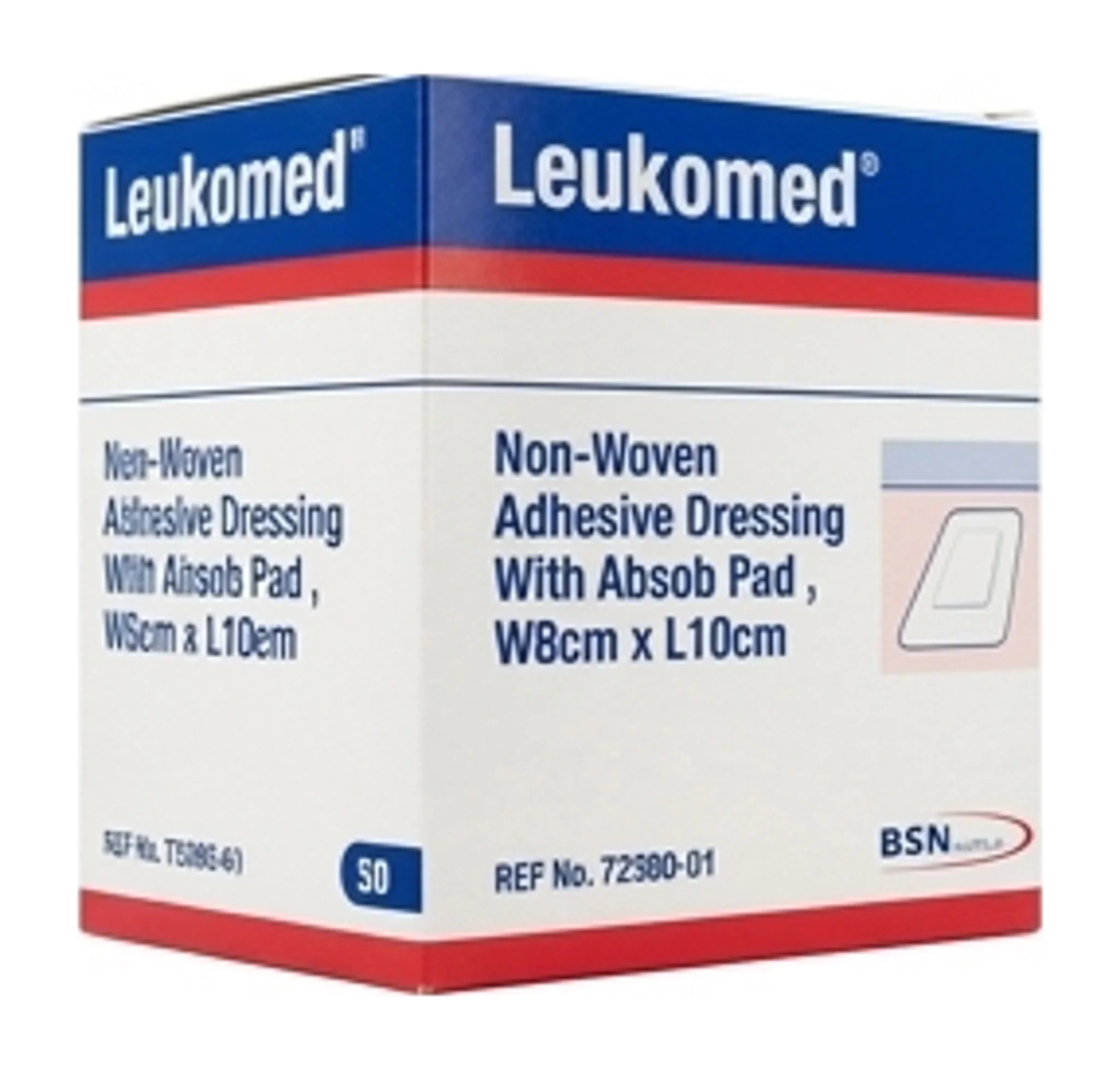 Leukomed® Non-Woven Adhesive Dressing With Absob Pad , W8cm x L10cm