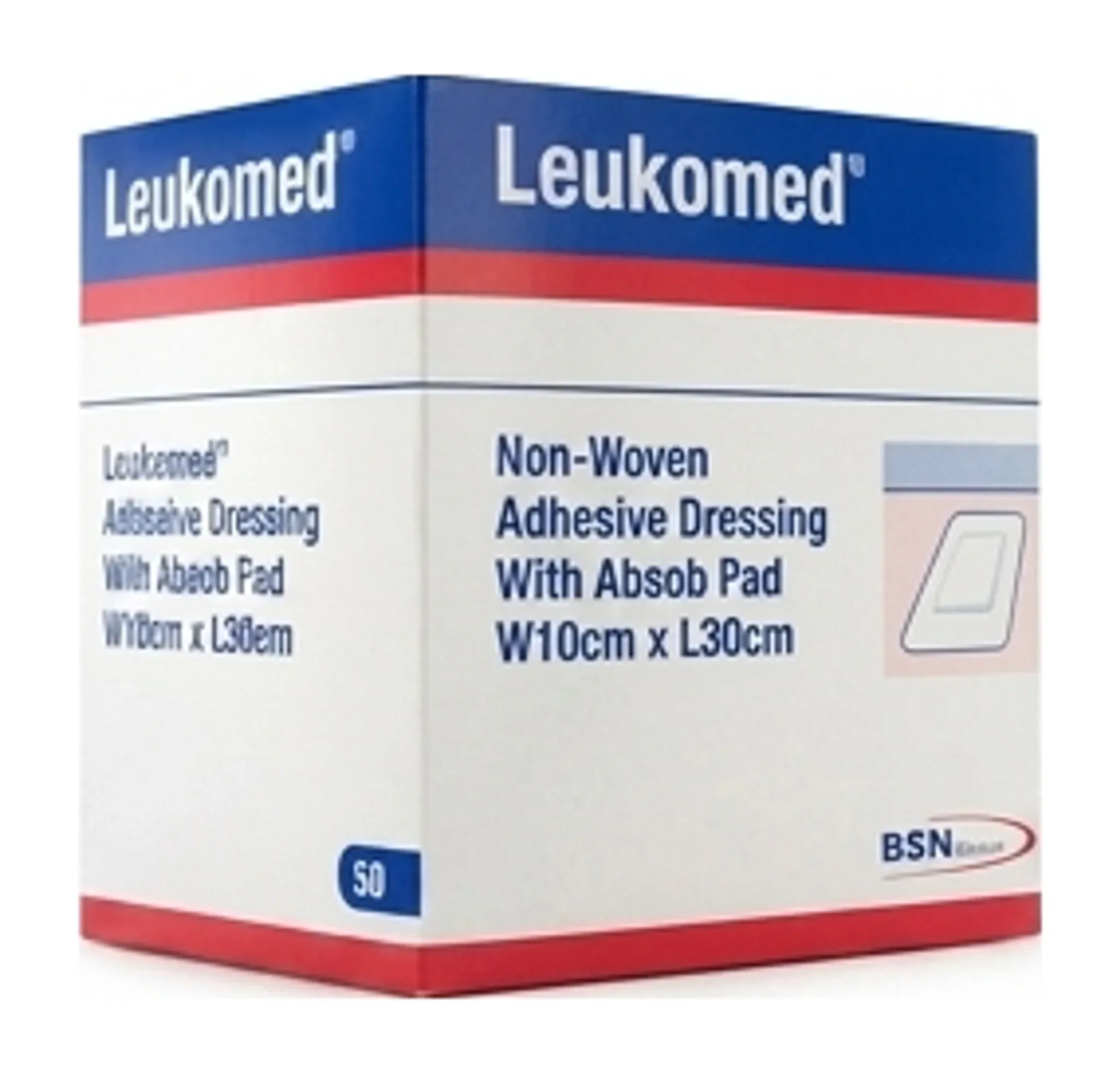 Leukomed® Non-Woven Adhesive Dressing With Absob Pad W10cm x L30cm