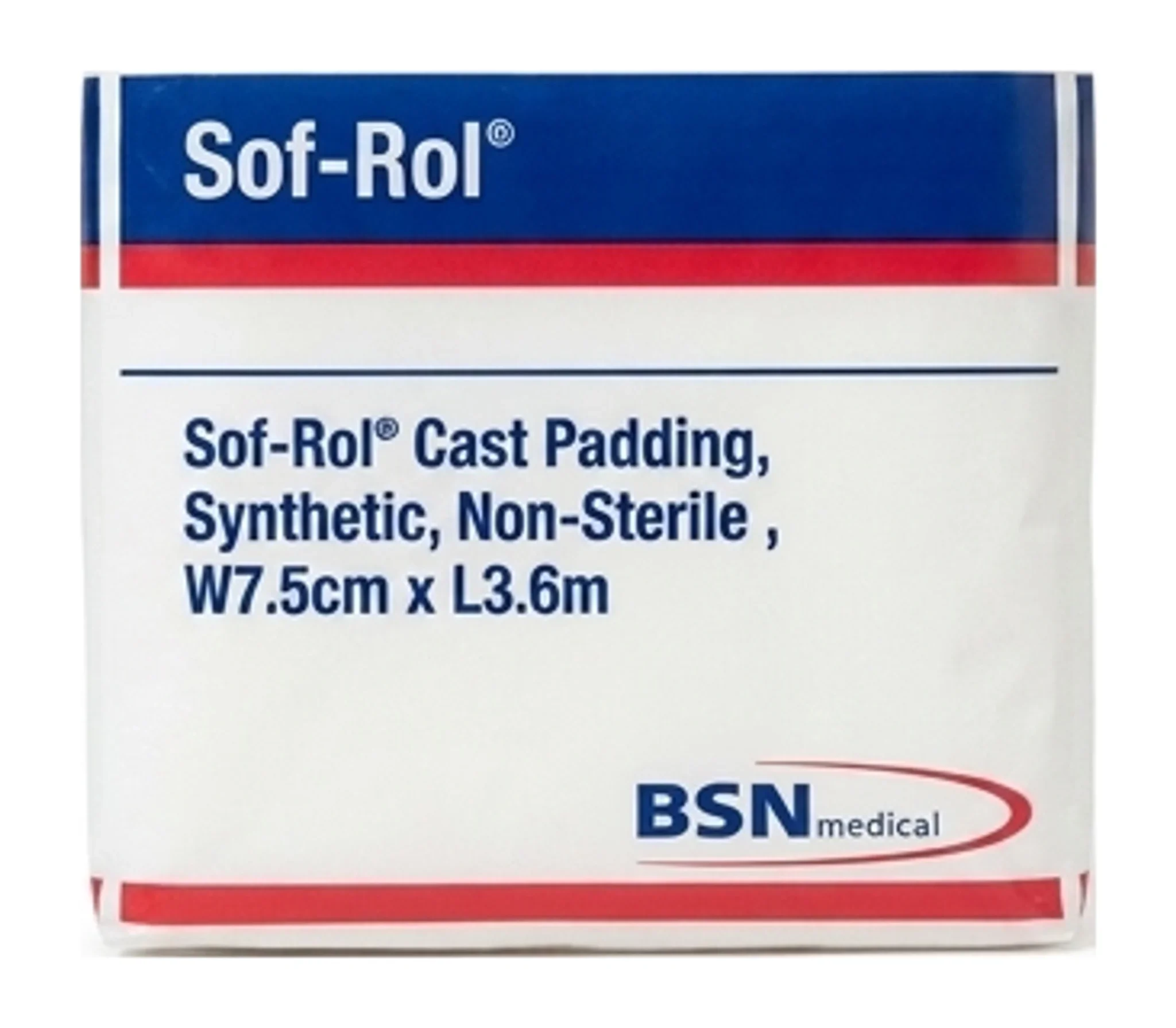 Sof-Rol® Cast Padding, Synthetic, Non-Sterile , W7.5cm x L3.6m