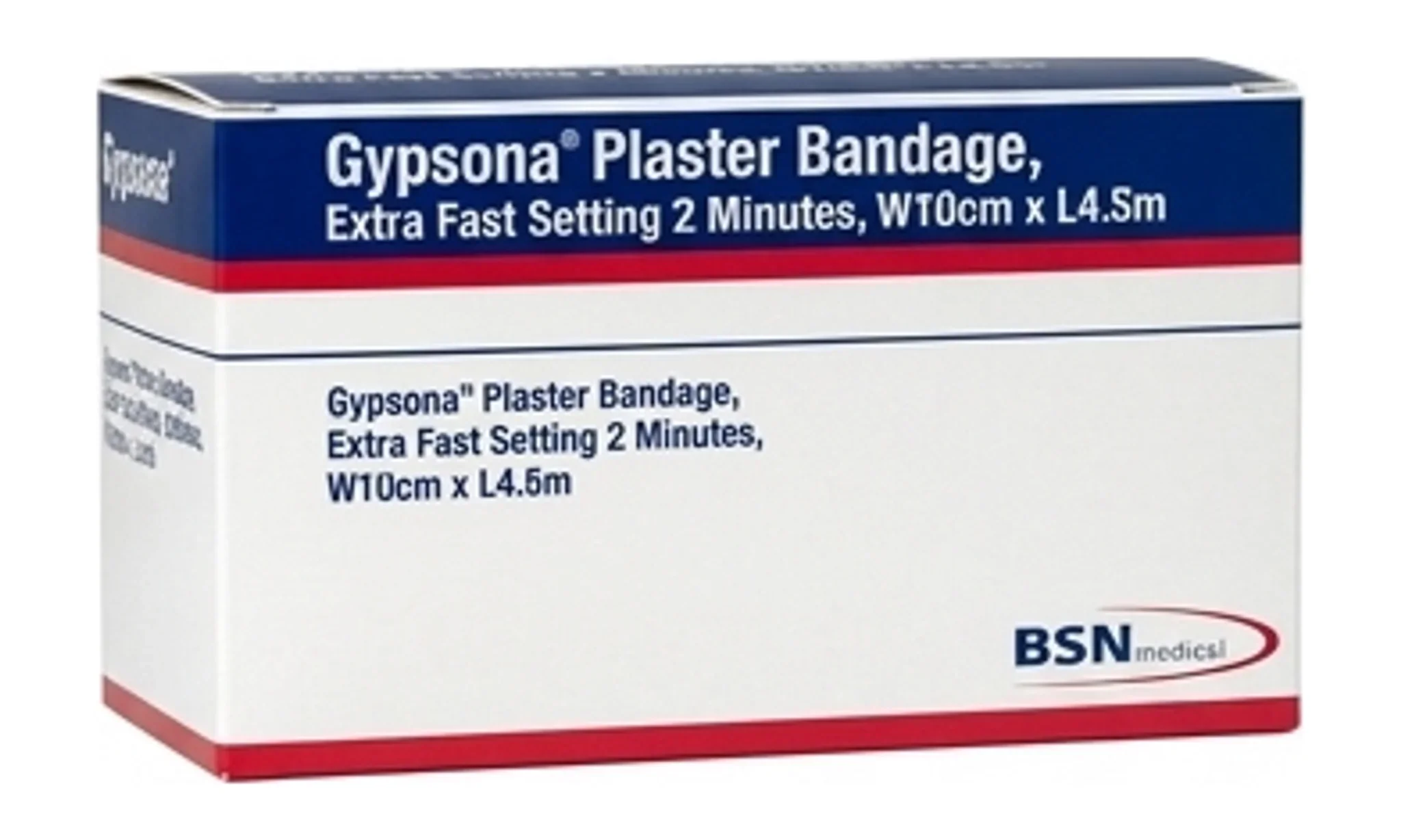 Gypsona® Plaster Bandage, Extra Fast Setting 2 Minutes, W10cm x L4.5m