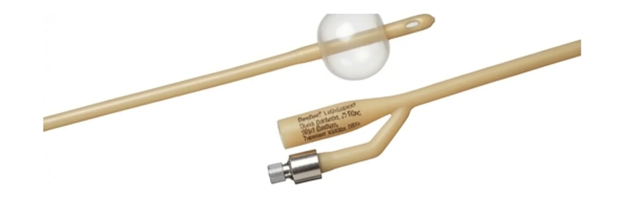 Bardex® Lubricath® Foley Catheter, 2-Way, 30cc Balloon, Tiemann Model, 20Fr