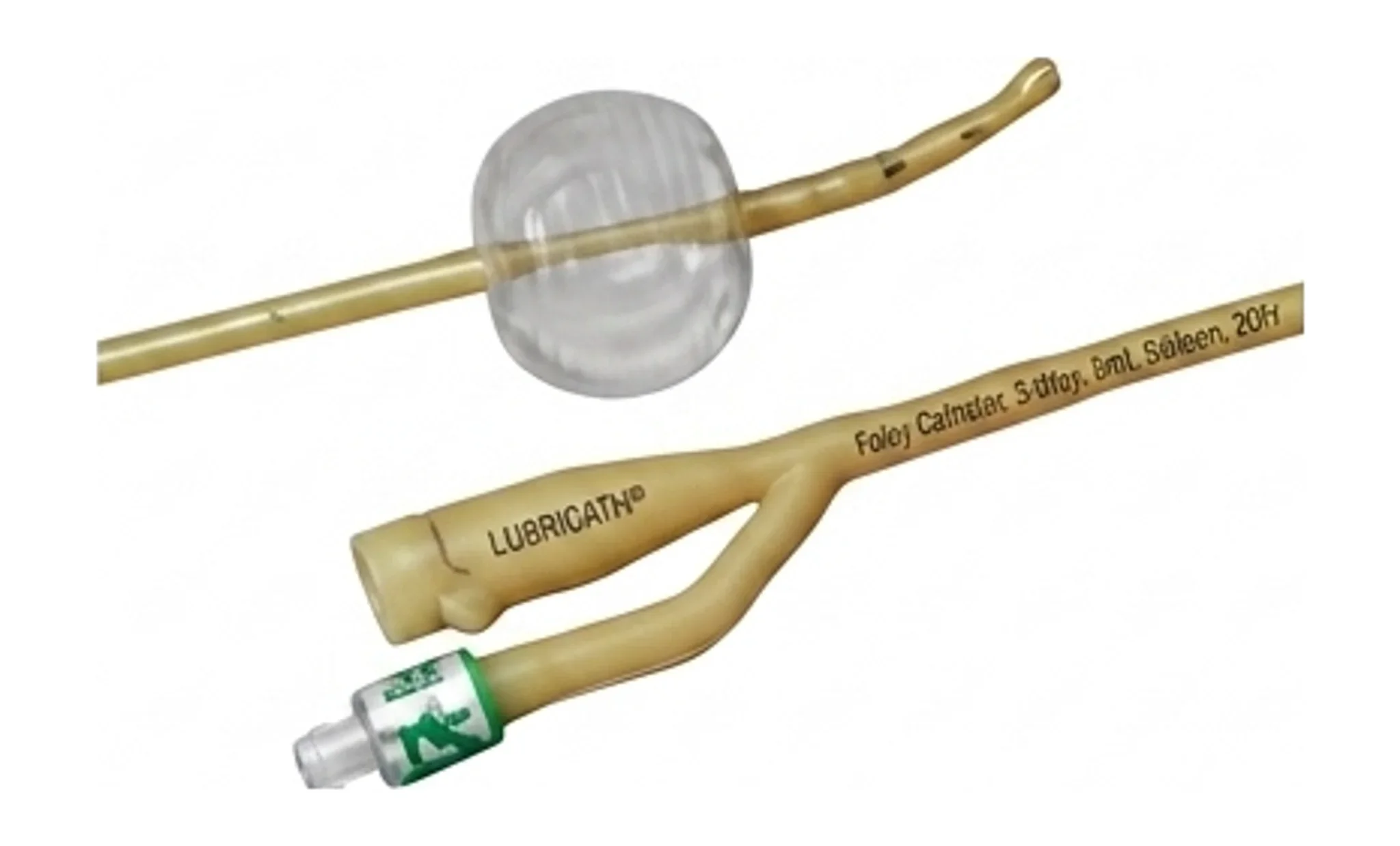 LUBRICATH® Foley Catheter, 2-Way, 5mL Balloon, 20Fr