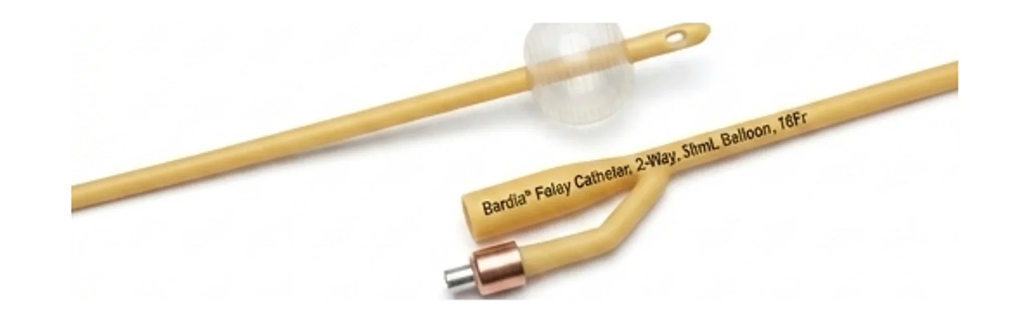 Bardia® Foley Catheter, 2-Way, 30mL Balloon, 18Fr